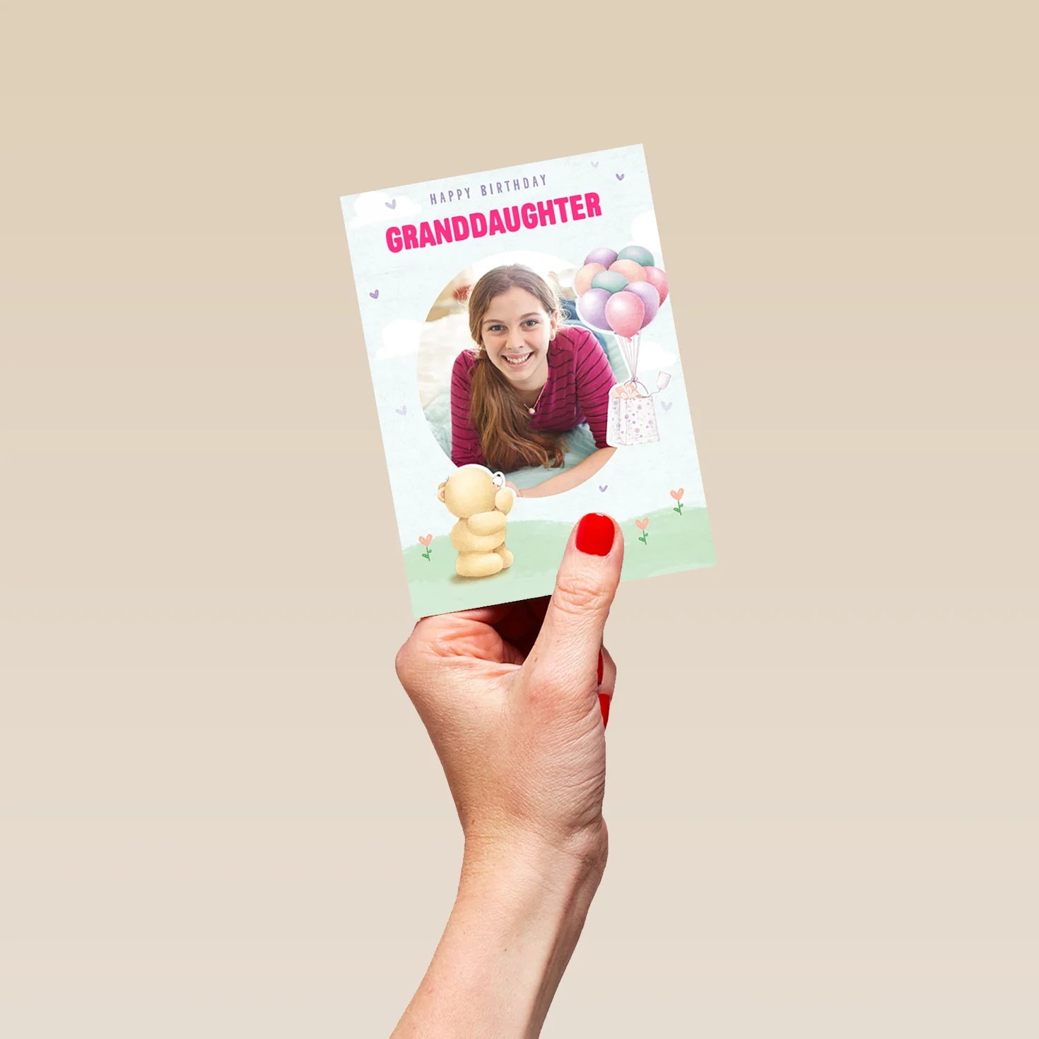 Personalised Forever Friends Granddaughter Photo Birthday Card - Image 4