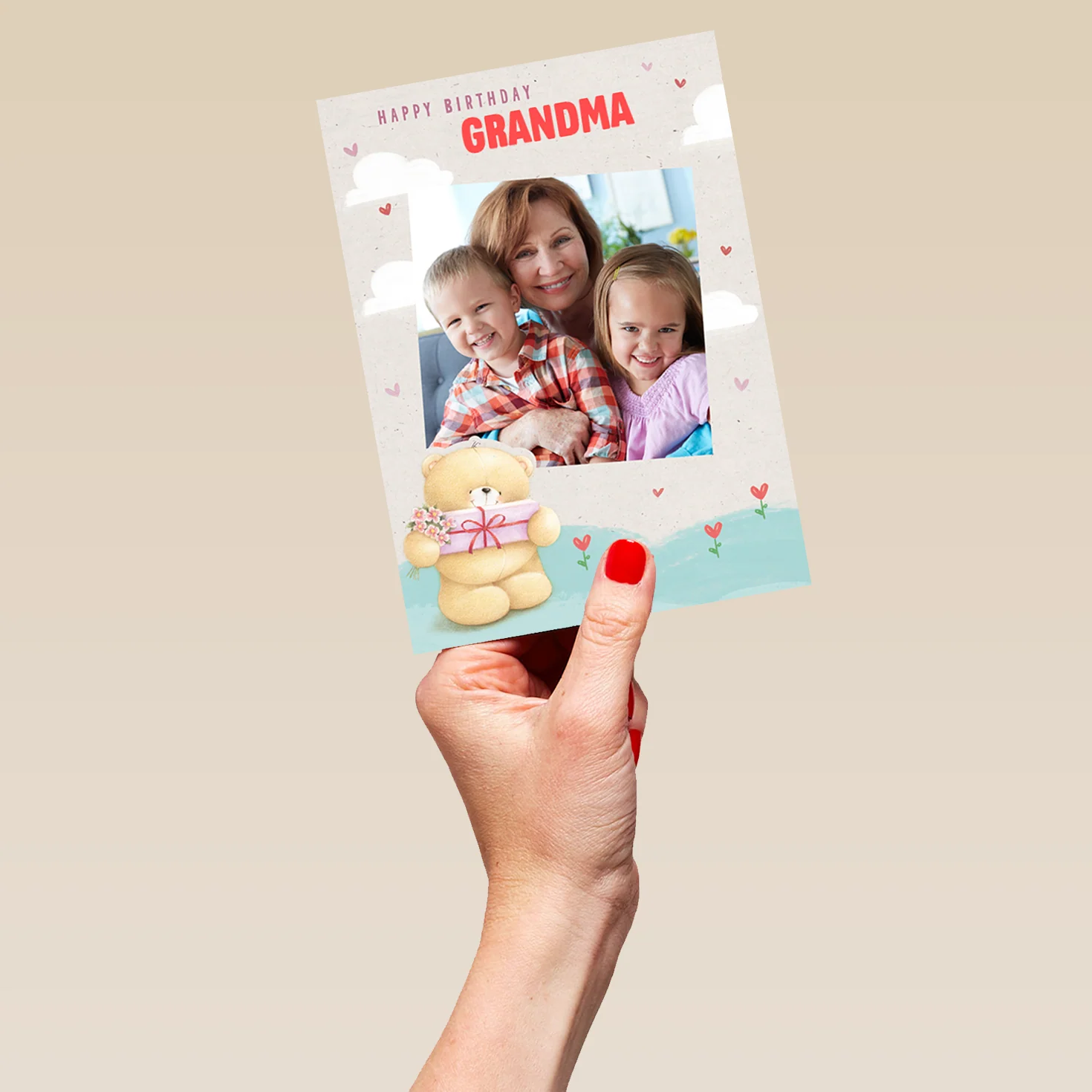 Personalised Forever Friends Grandma Photo Birthday Card - Image 5