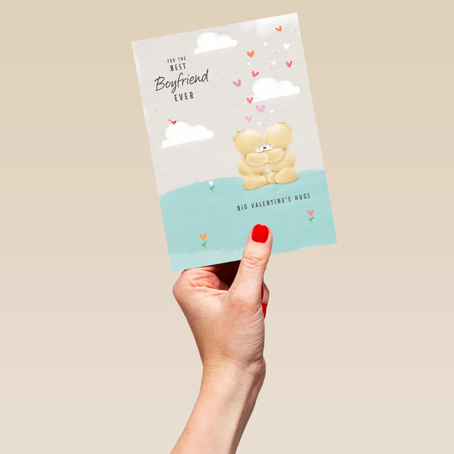 Personalised Forever Friends Love Hearts Valentine's Day Card for Boyfriend - Image 5
