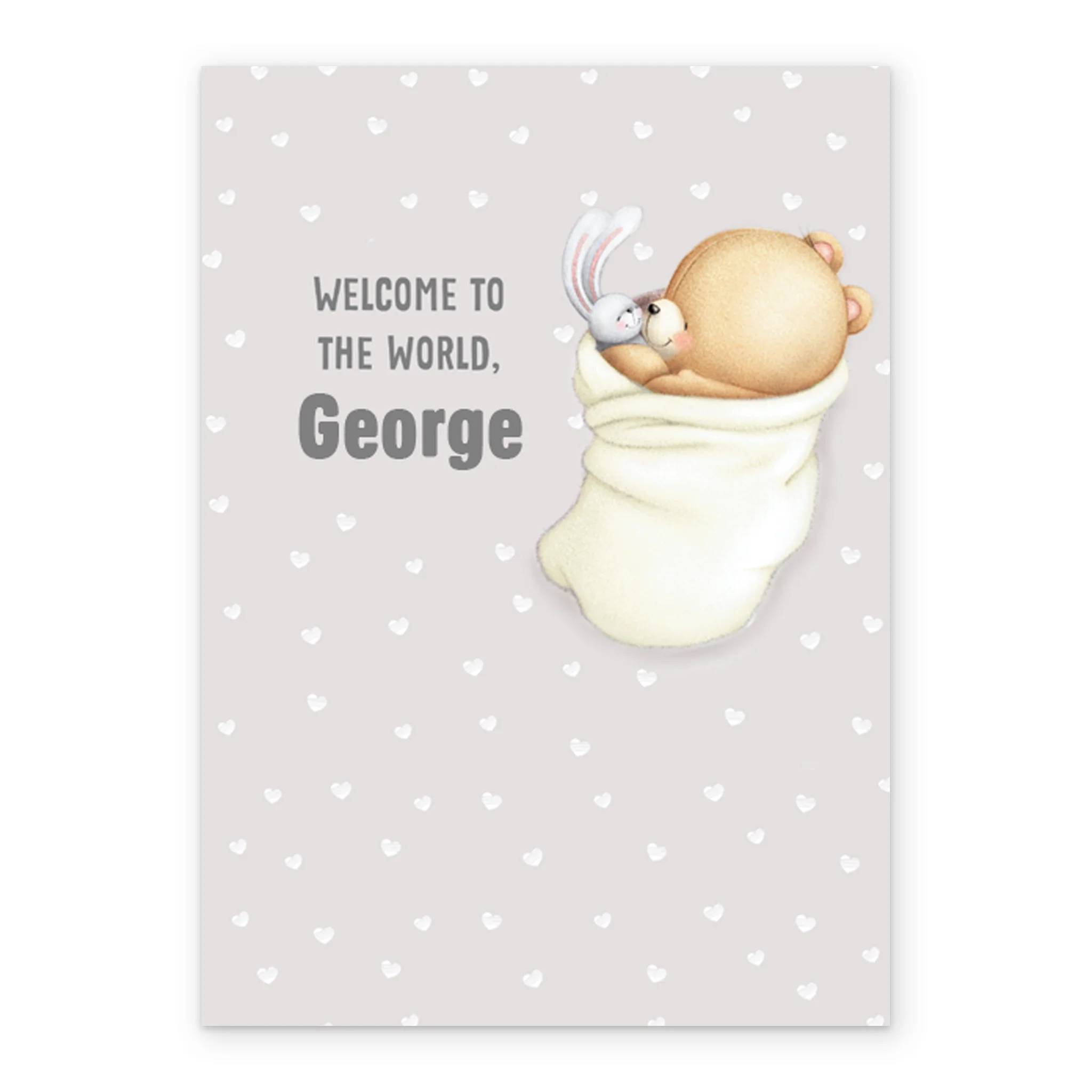 Personalised Forever Friends New Baby Card - Image 2