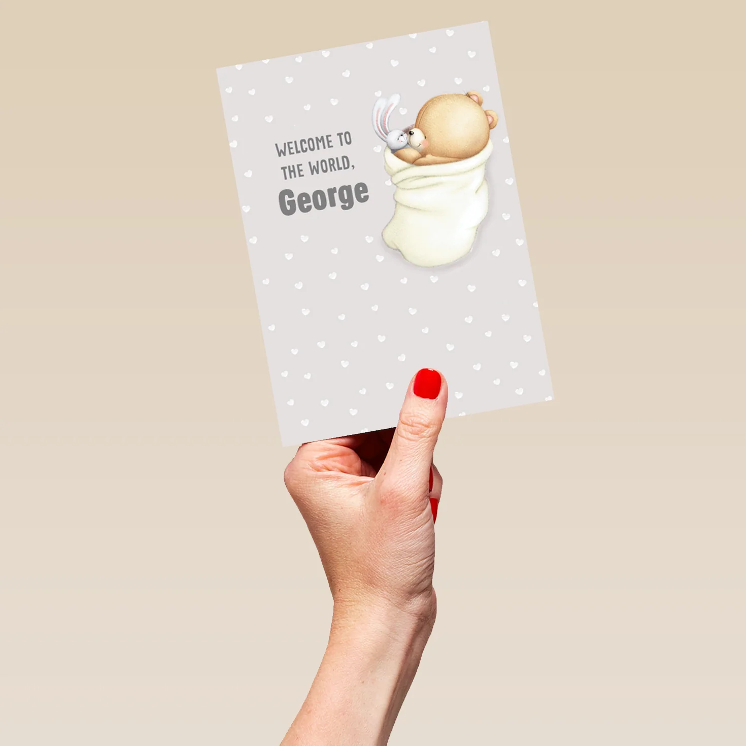 Personalised Forever Friends New Baby Card - Image 5