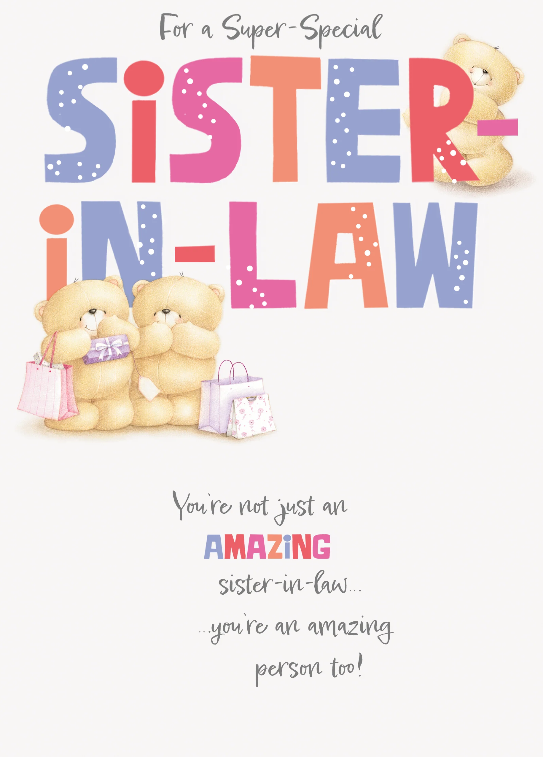 Personalised Forever Friends Sister in Law Birthday Card