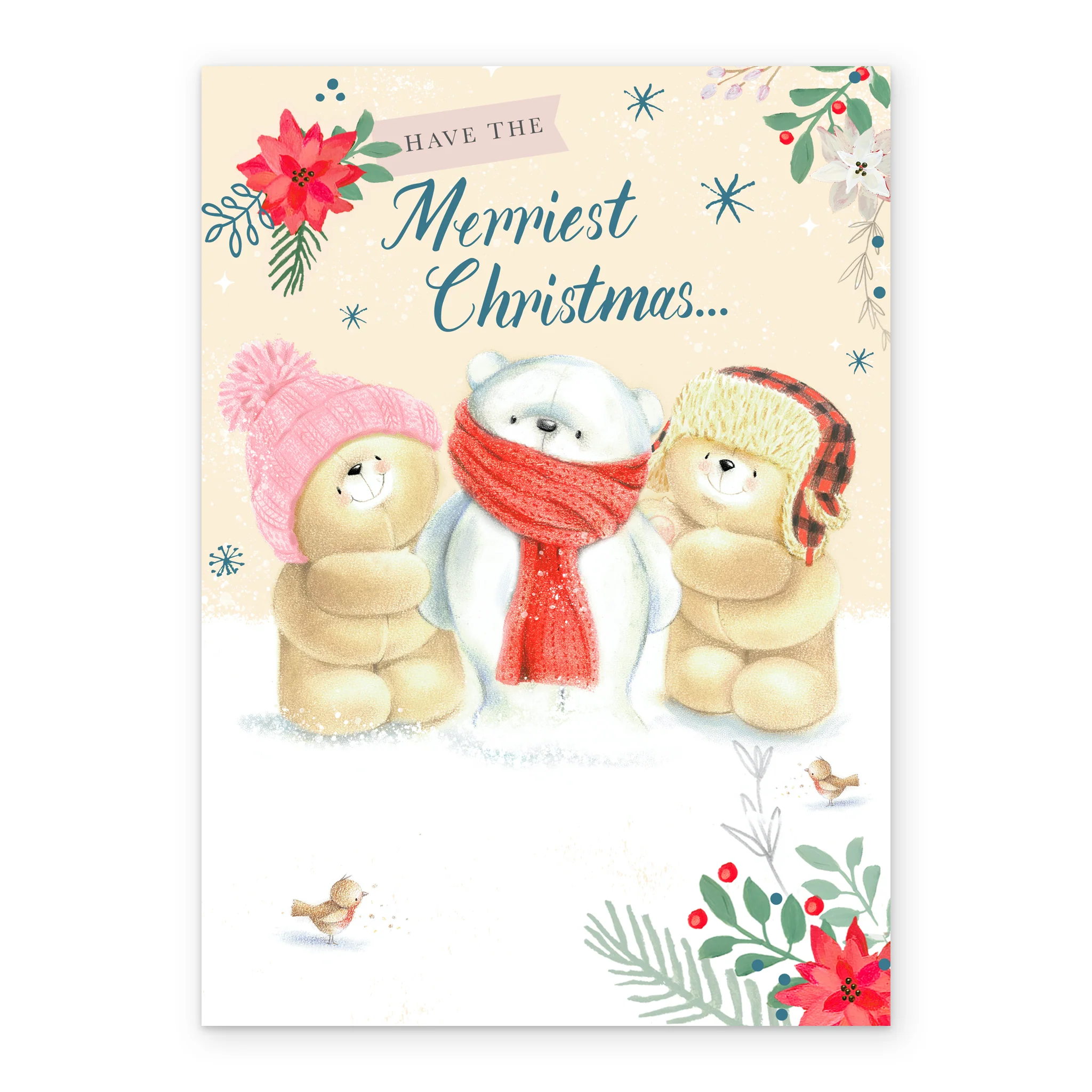 Personalised Forever Friends Snowman Christmas Card - Image 2