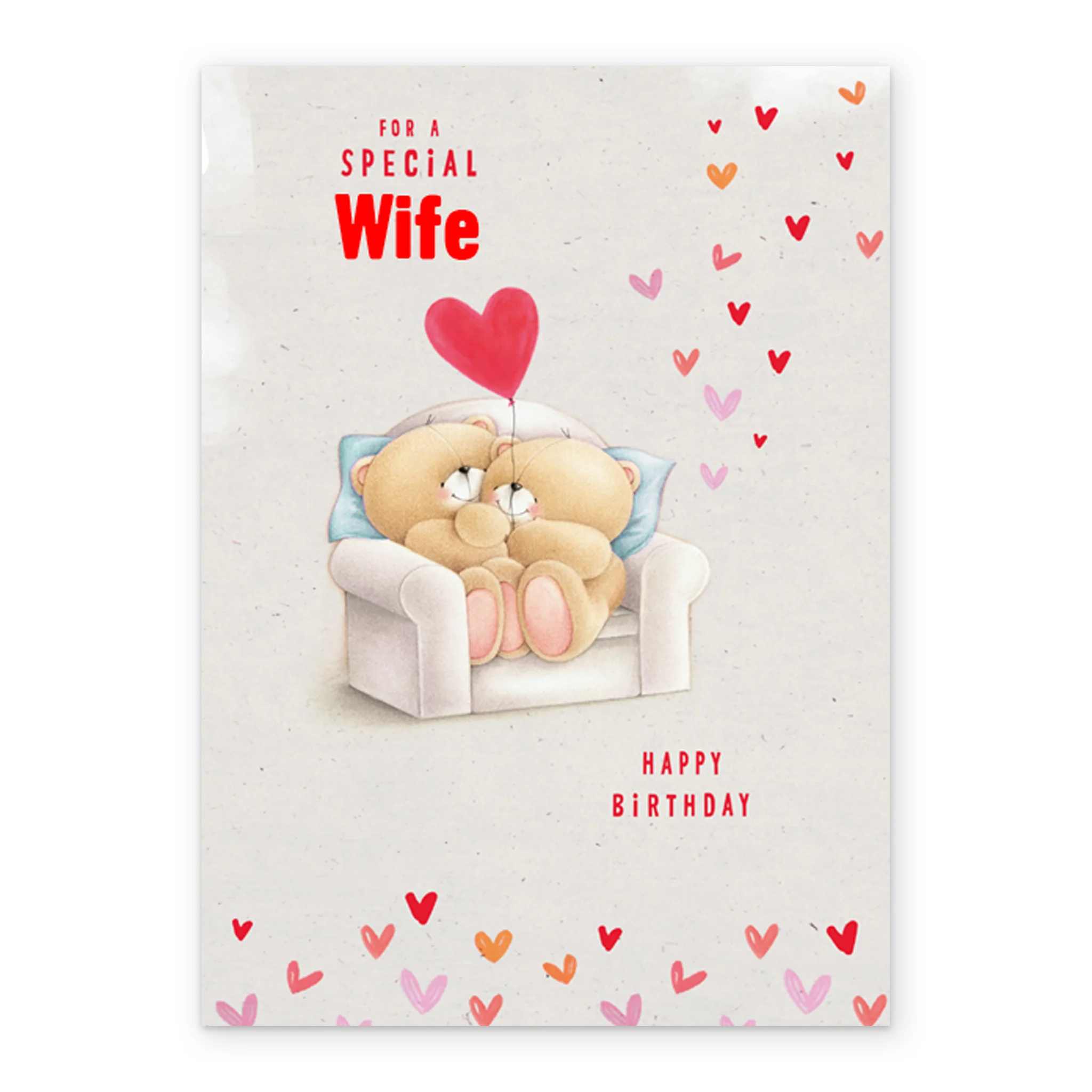 Personalised Forever Friends Snuggle Chair Birthday Card For Wife - Image 2