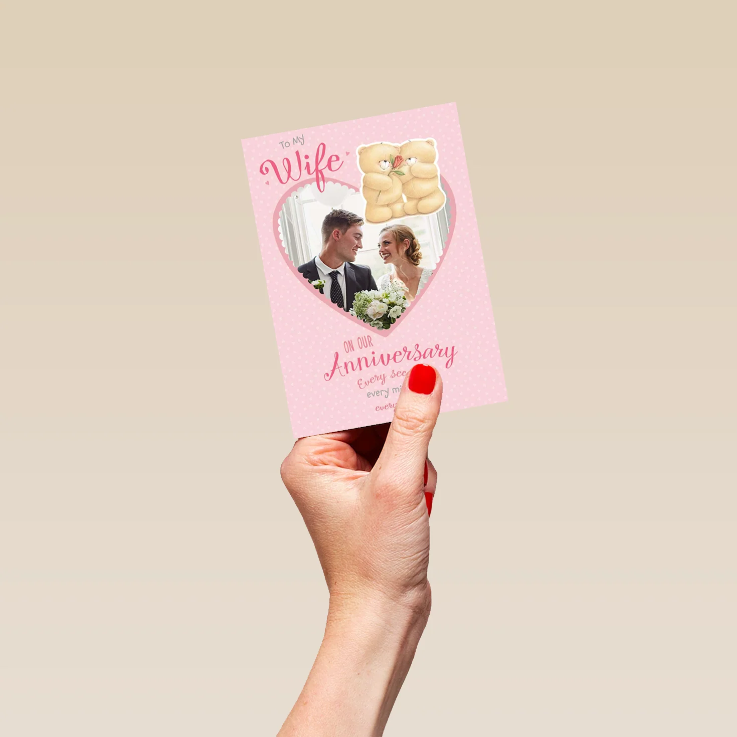 Personalised Forever Friends Wife Anniversary Photo Card - Image 4