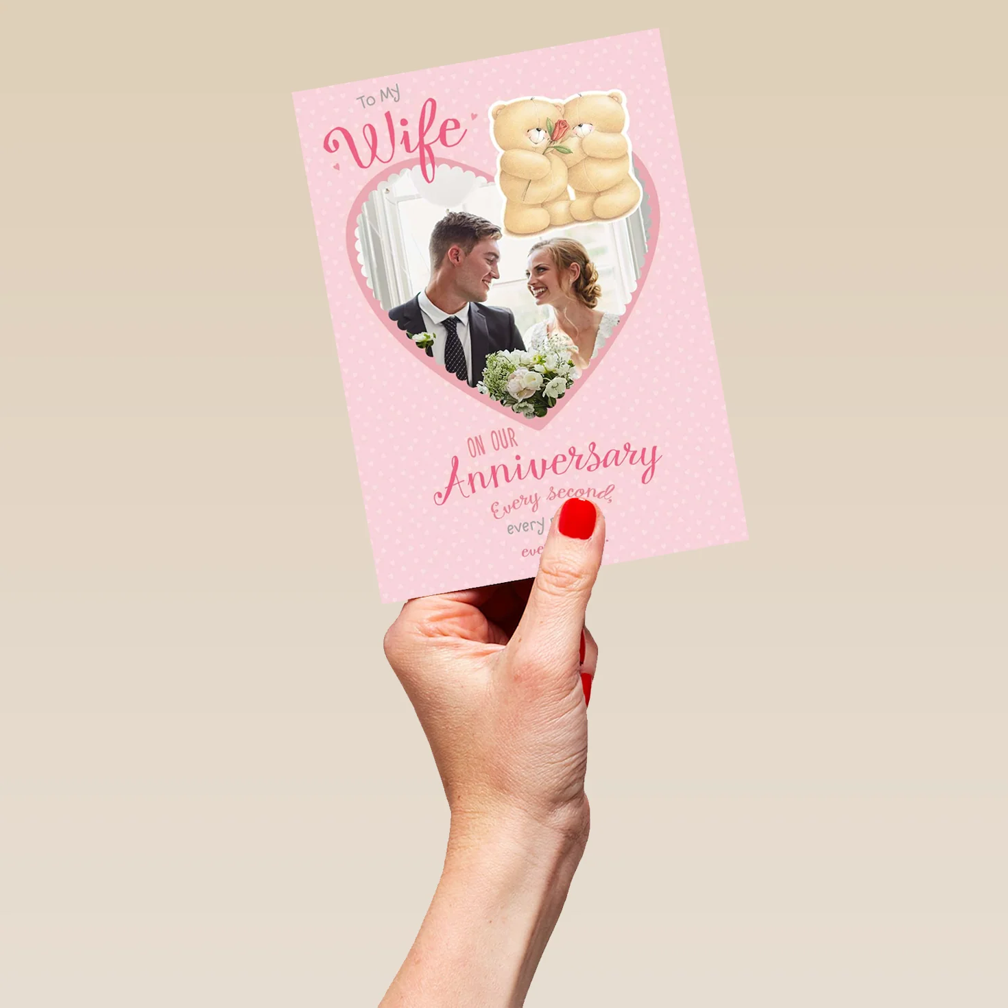 Personalised Forever Friends Wife Anniversary Photo Card - Image 5