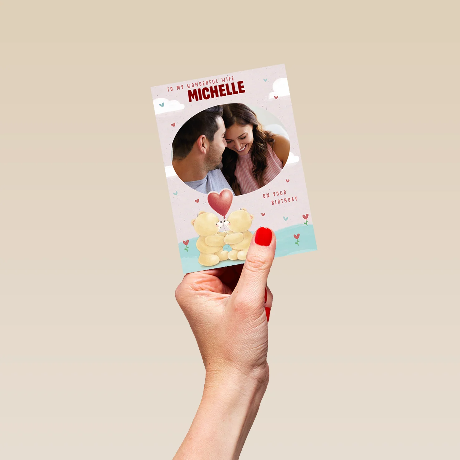 Personalised Forever Friends Wife Photo Birthday Card - Image 4