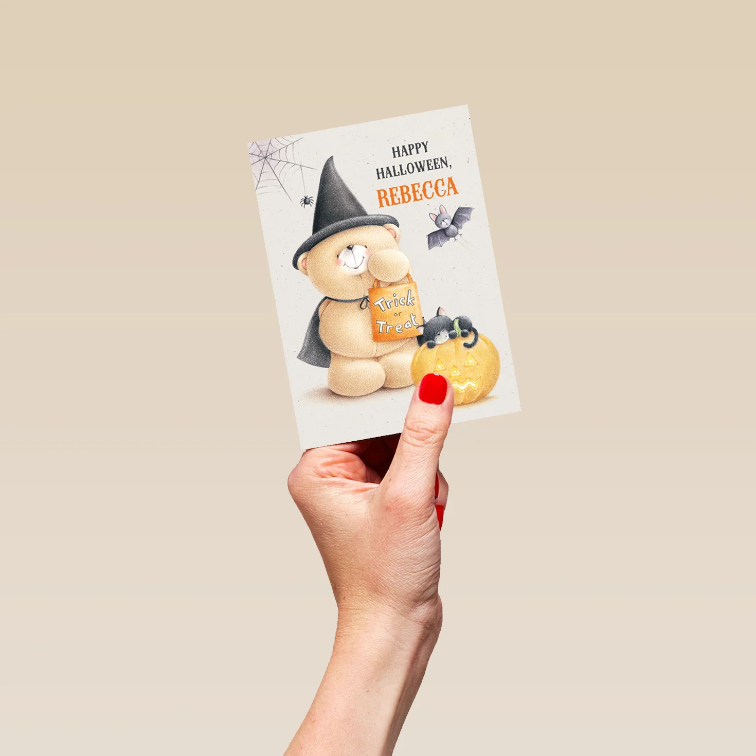 Personalised Forever Friends Witch Halloween Card - Image 4