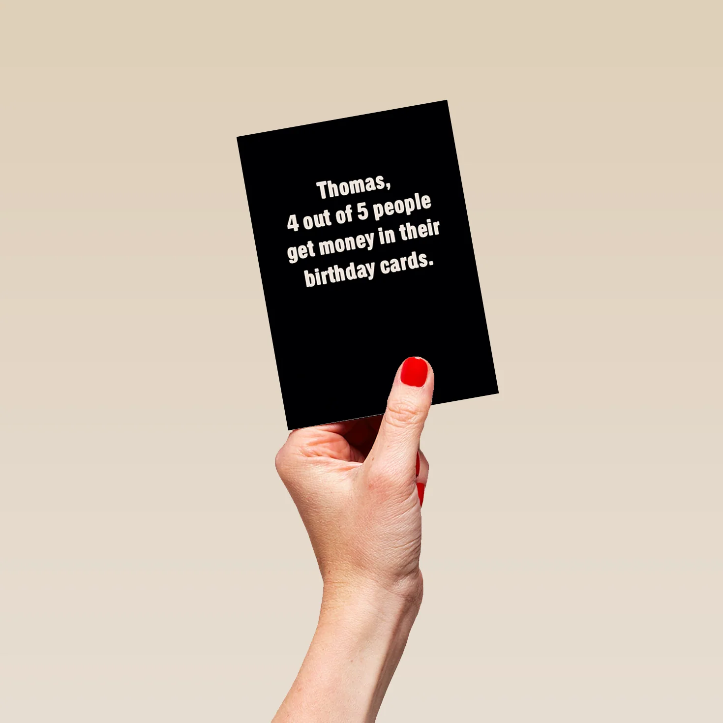 Personalised Four Out of Five People Funny Birthday Card - Image 4