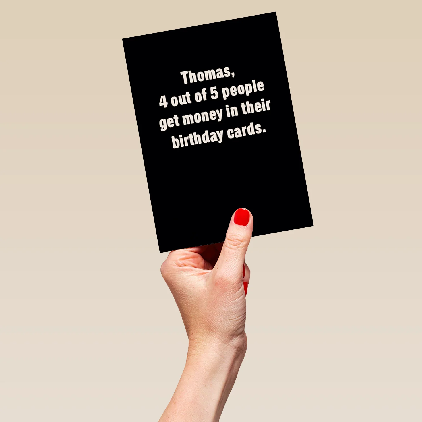 Personalised Four Out of Five People Funny Birthday Card - Image 5