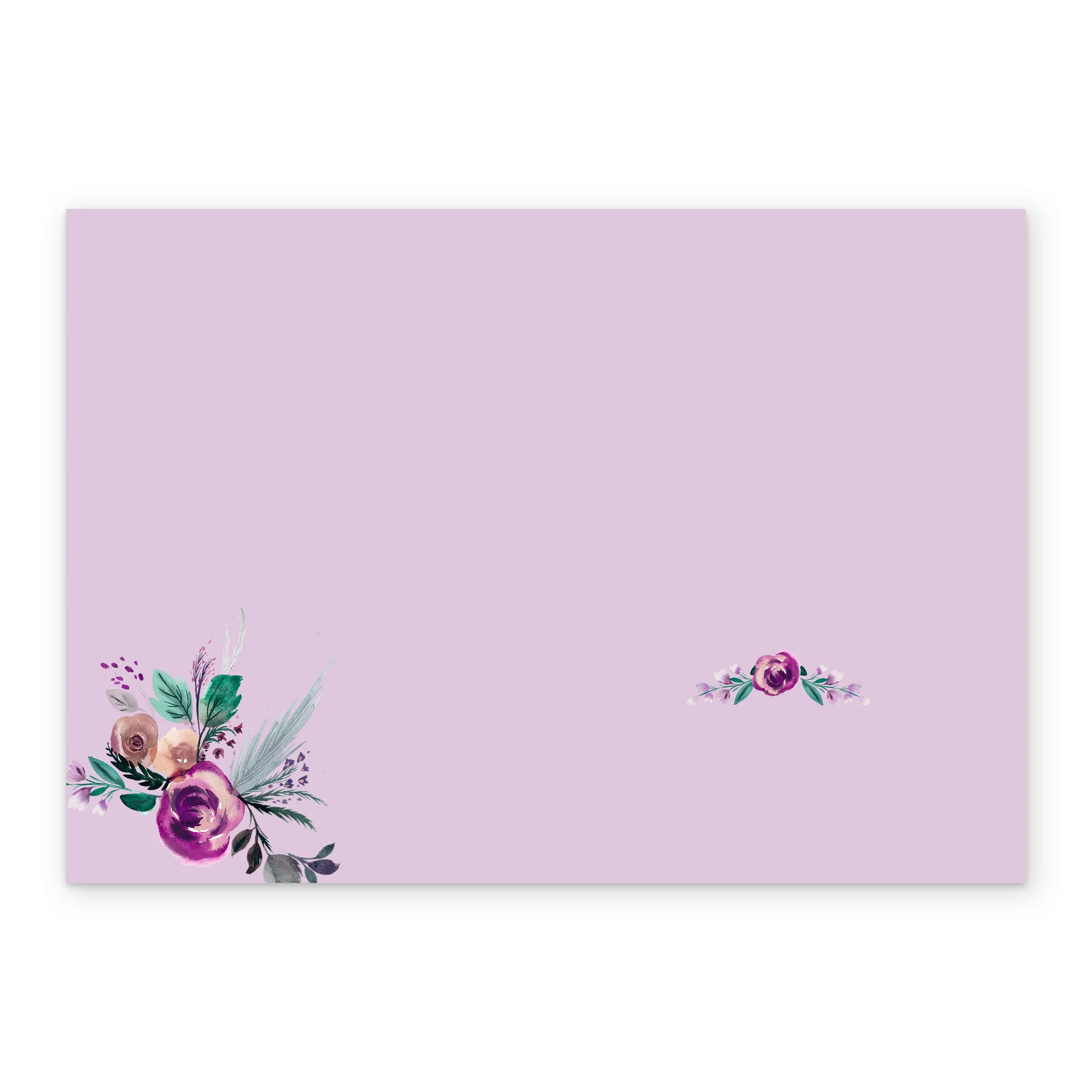 Personalised Frame & Flowers Photo Upload Wedding Card - Image 3