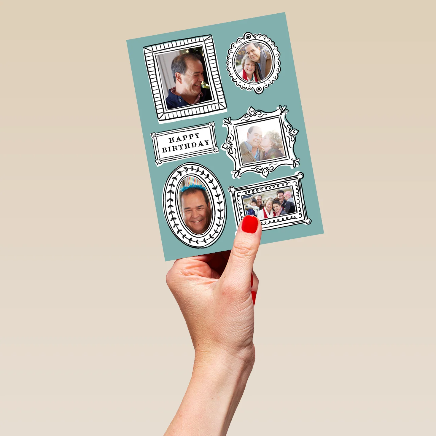 Personalised Framed Photo Upload Birthday Card - Image 5