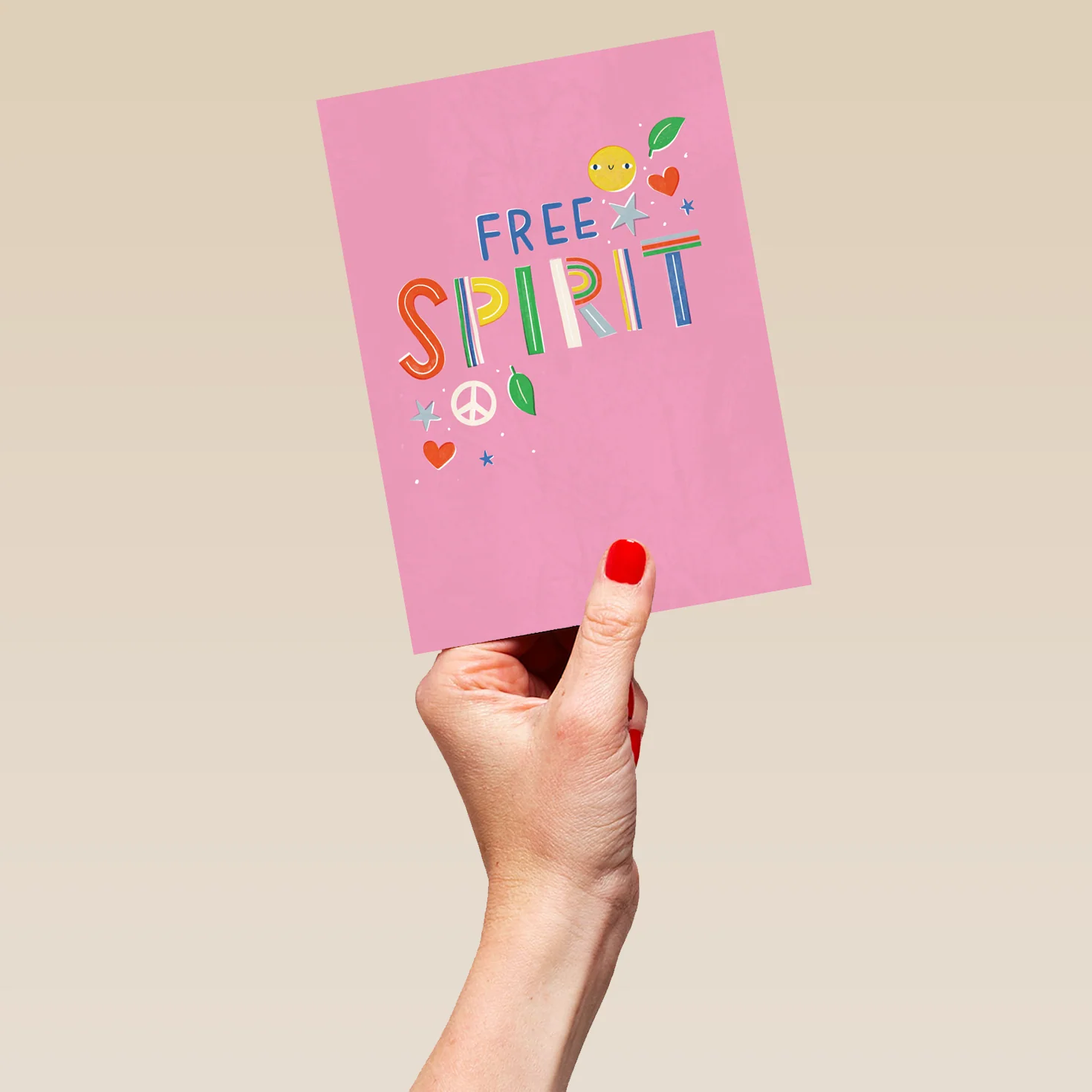 Personalised Free Spirit Flower Birthday Card - Image 5