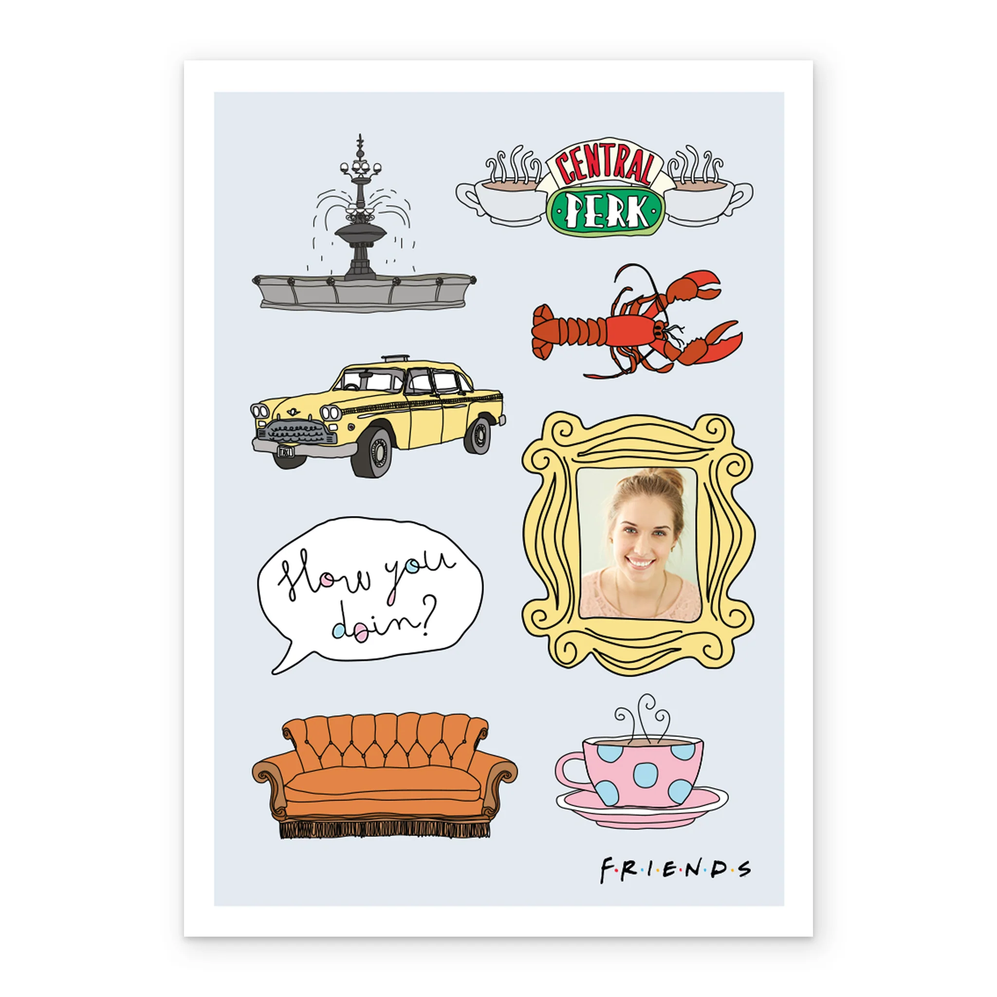 Personalised Friends™ Sitcom Iconic Moments Photo Card - Image 2