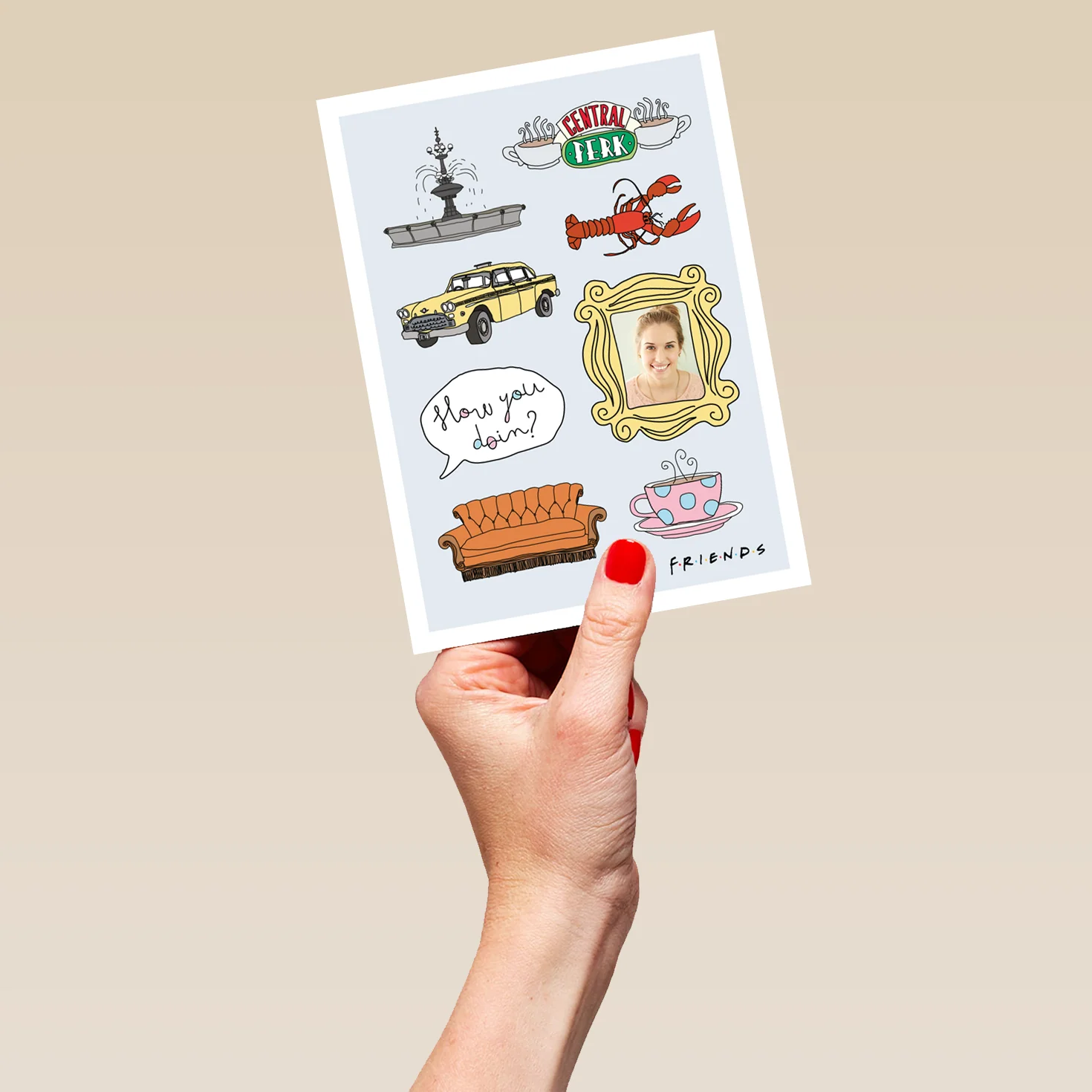 Personalised Friends™ Sitcom Iconic Moments Photo Card - Image 5