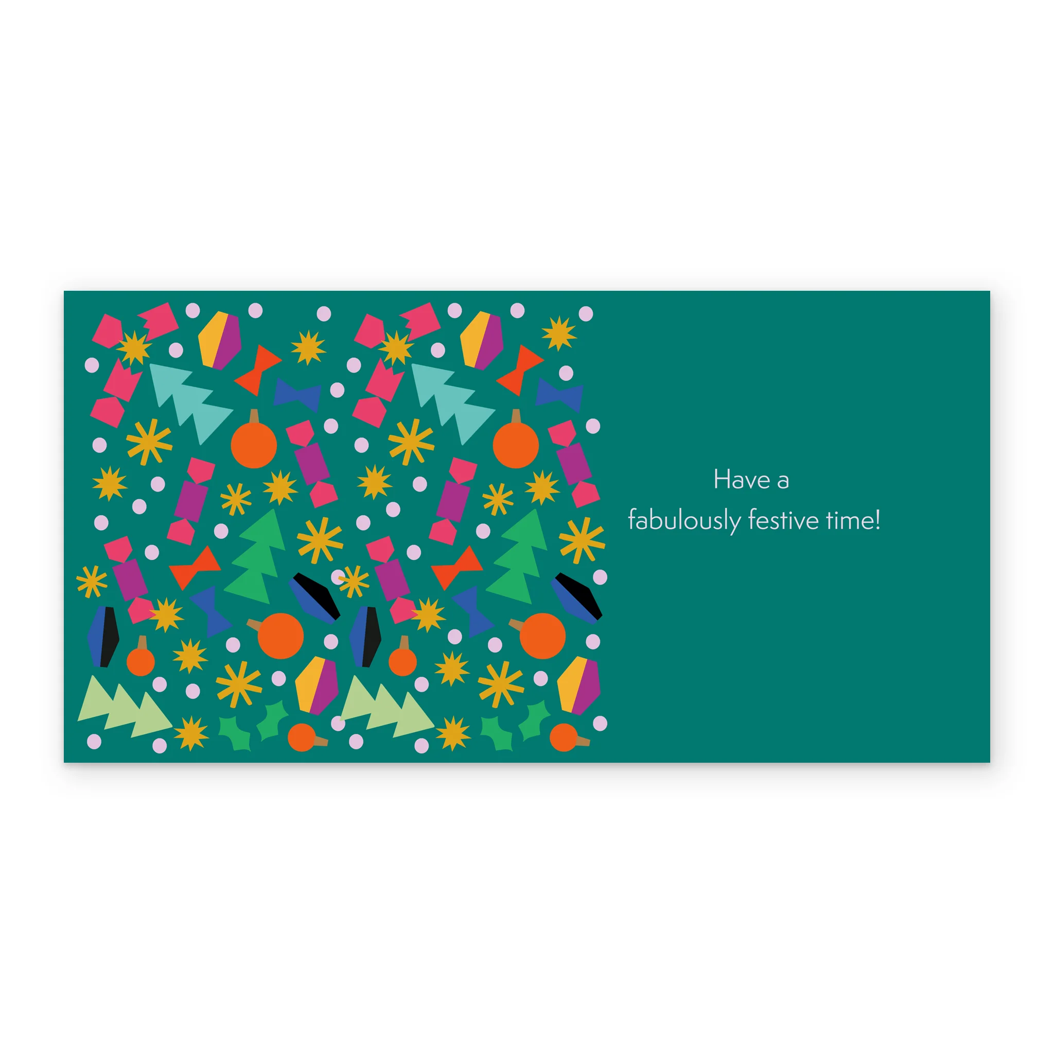 Personalised From All Of Us Family Festive Trees Christmas Card - Image 3