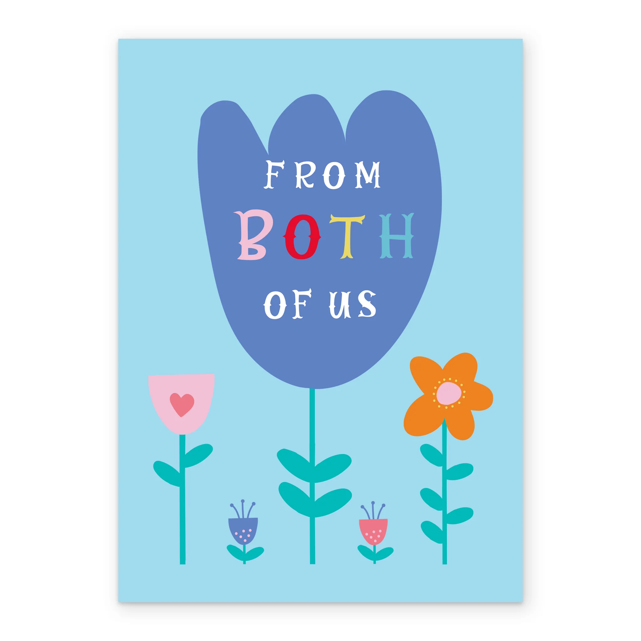 Personalised From Both Colourful Flowers Mother's Day Card - Image 2
