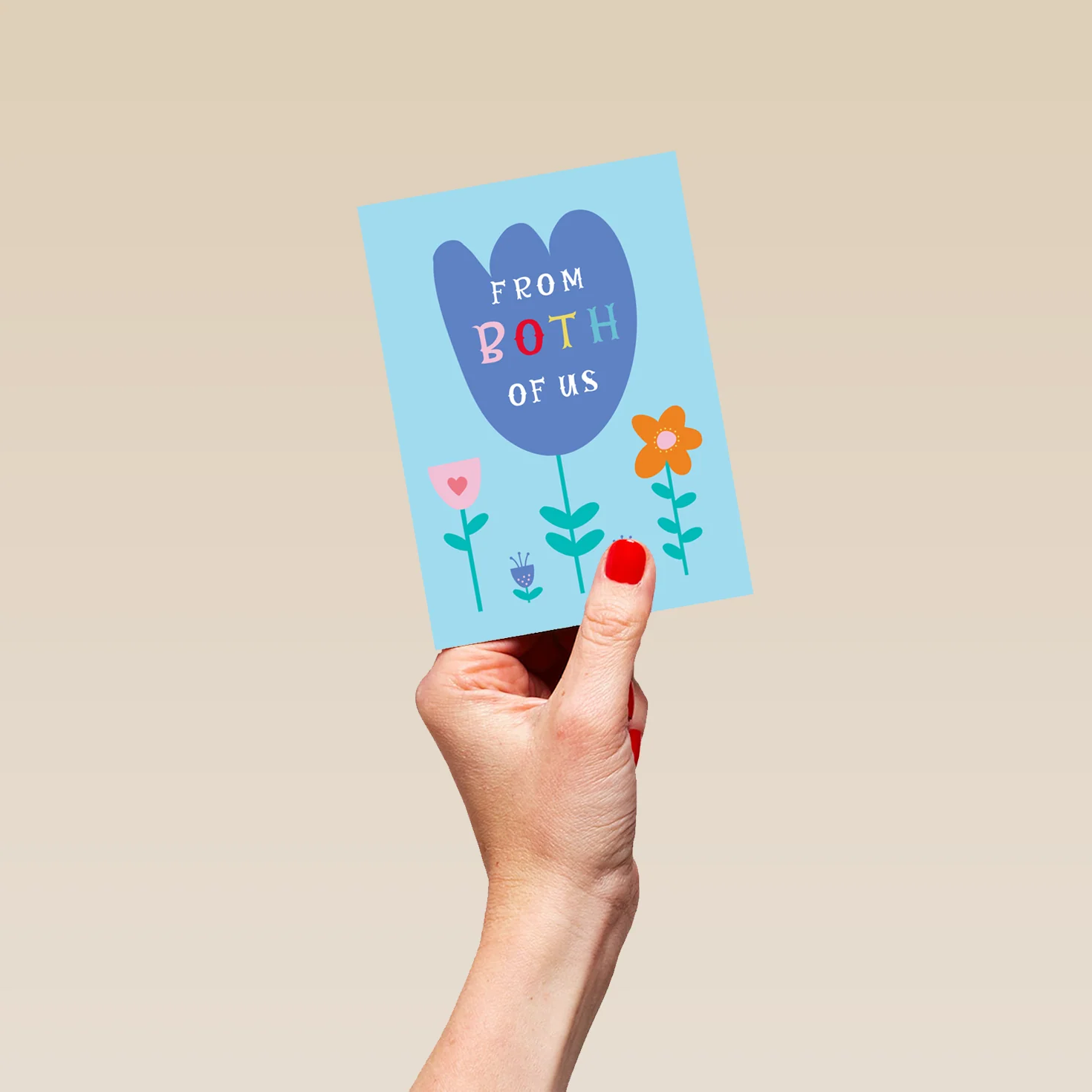 Personalised From Both Colourful Flowers Mother's Day Card - Image 4