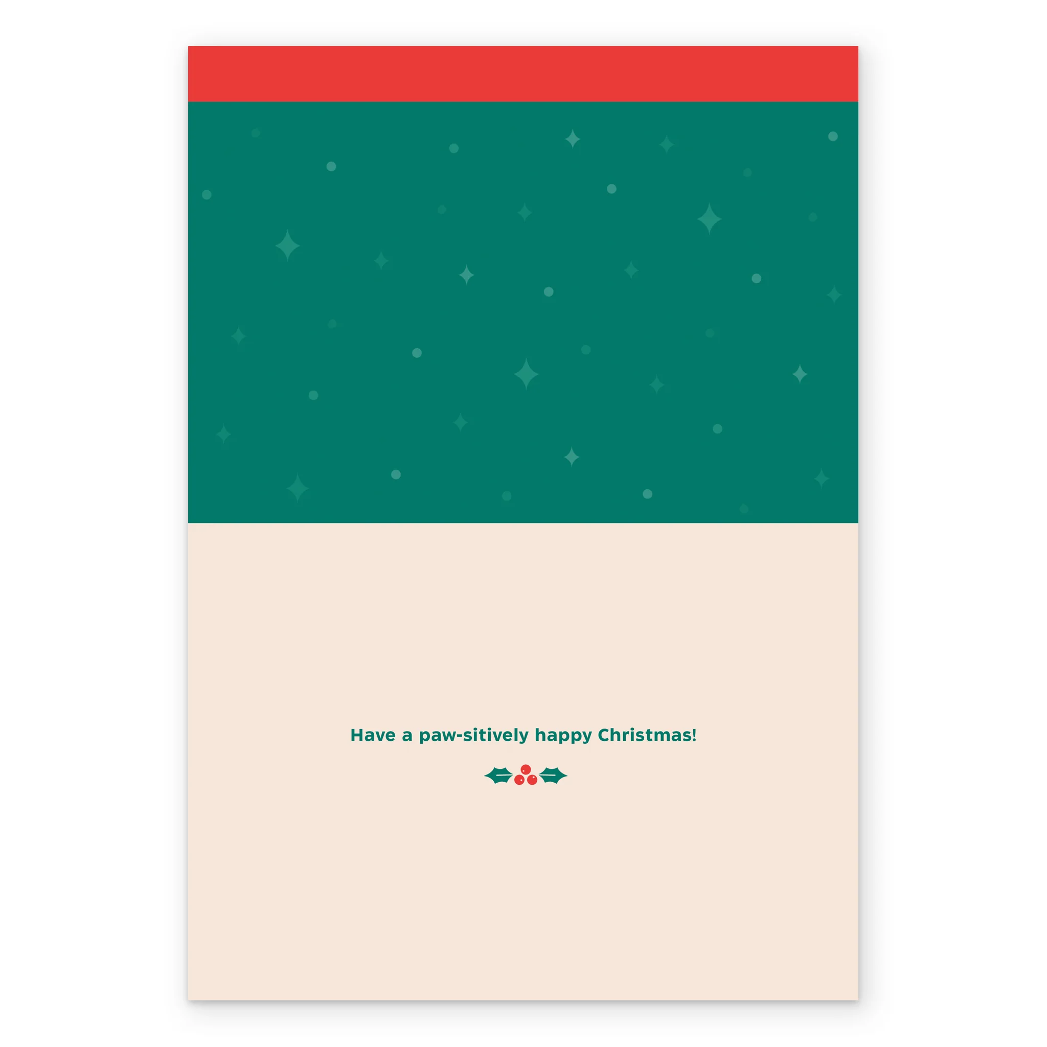Personalised 'From the Pet' Photo Upload Christmas Card - Image 3