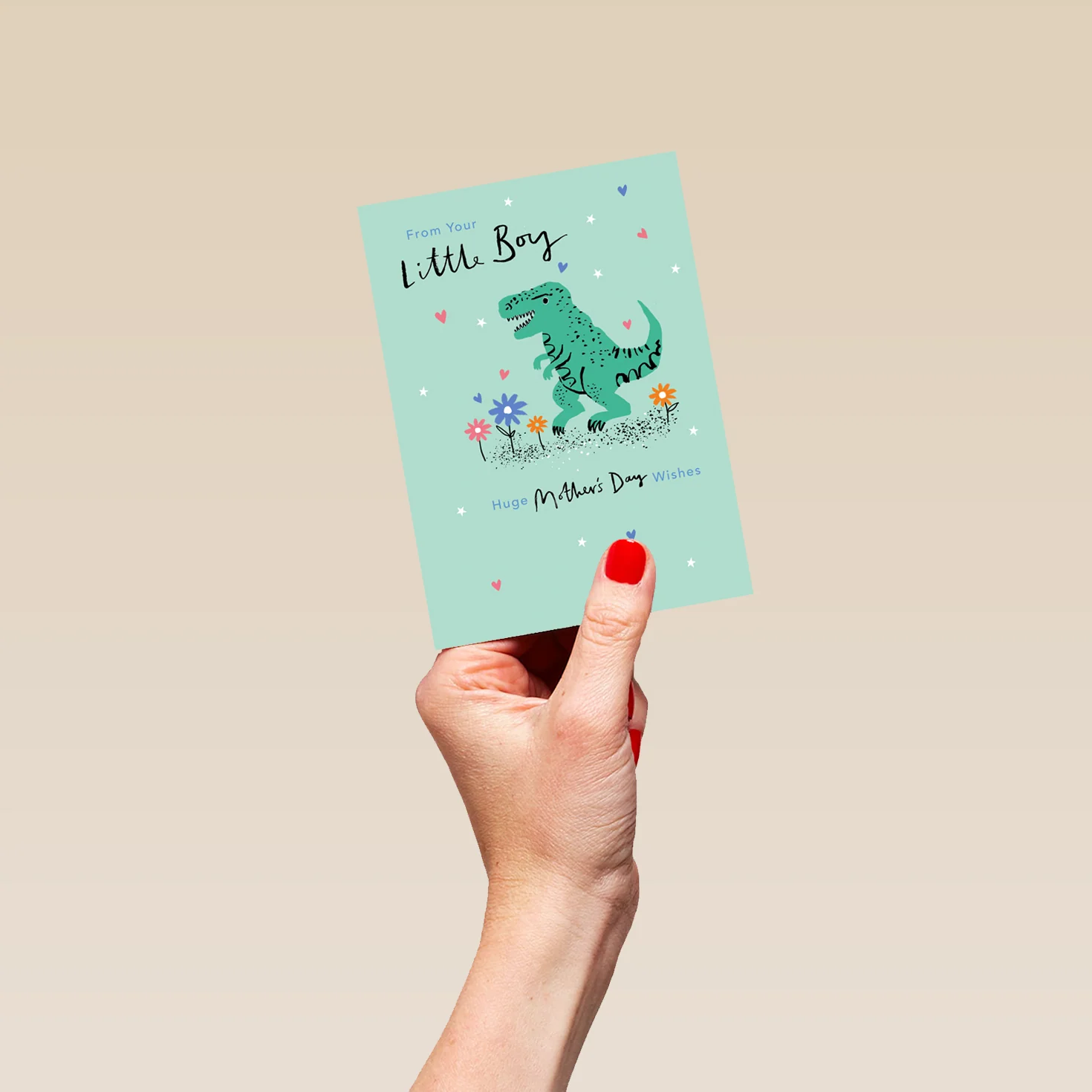 Personalised From Your Little Boy Dinosaur Mother's Day Card - Image 4