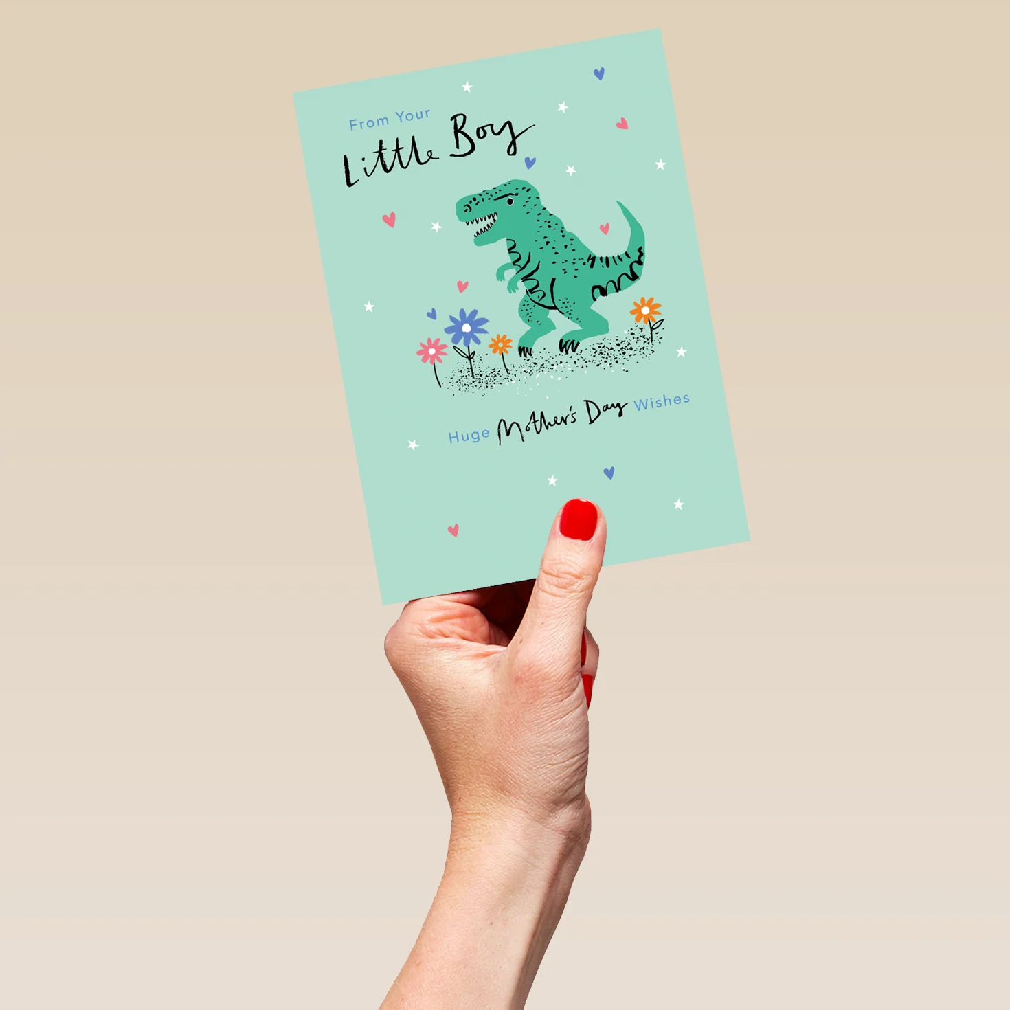 Personalised From Your Little Boy Dinosaur Mother's Day Card - Image 5