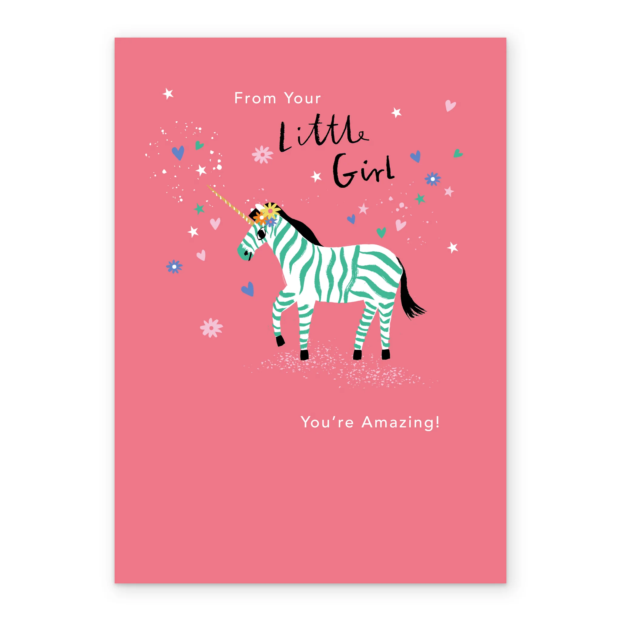 Personalised From Your Little Girl Unicorn Magic Mother's Day Card - Image 2