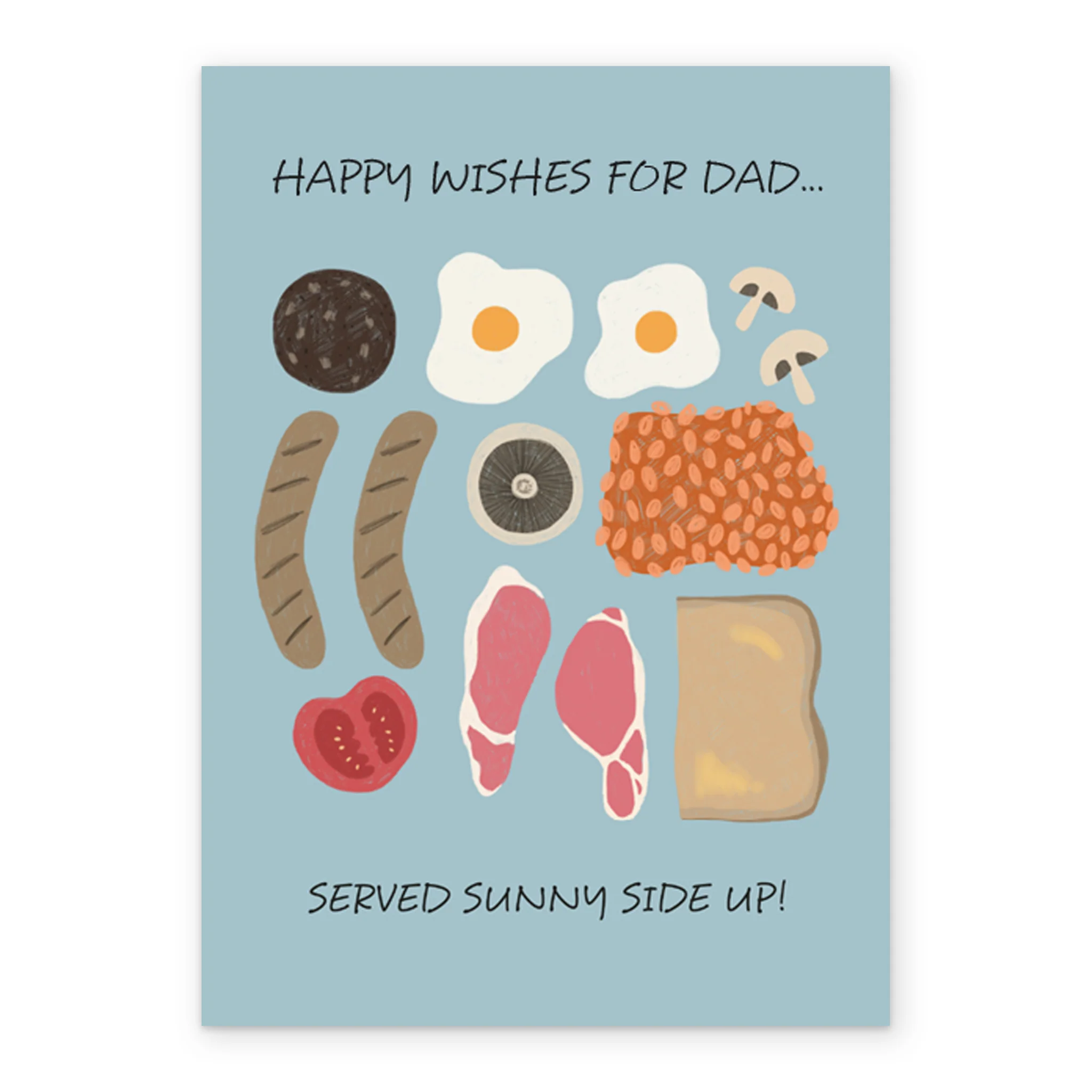 Personalised Full English Birthday Card For Dad - Image 2