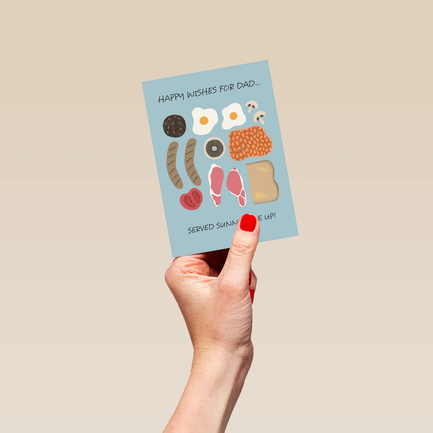 Personalised Full English Birthday Card For Dad - Image 4