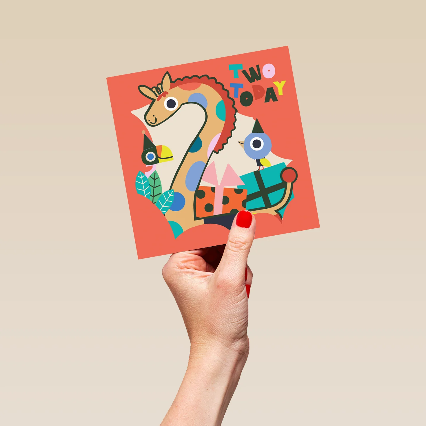 Personalised Fun Animals 2nd Birthday Card - Image 5