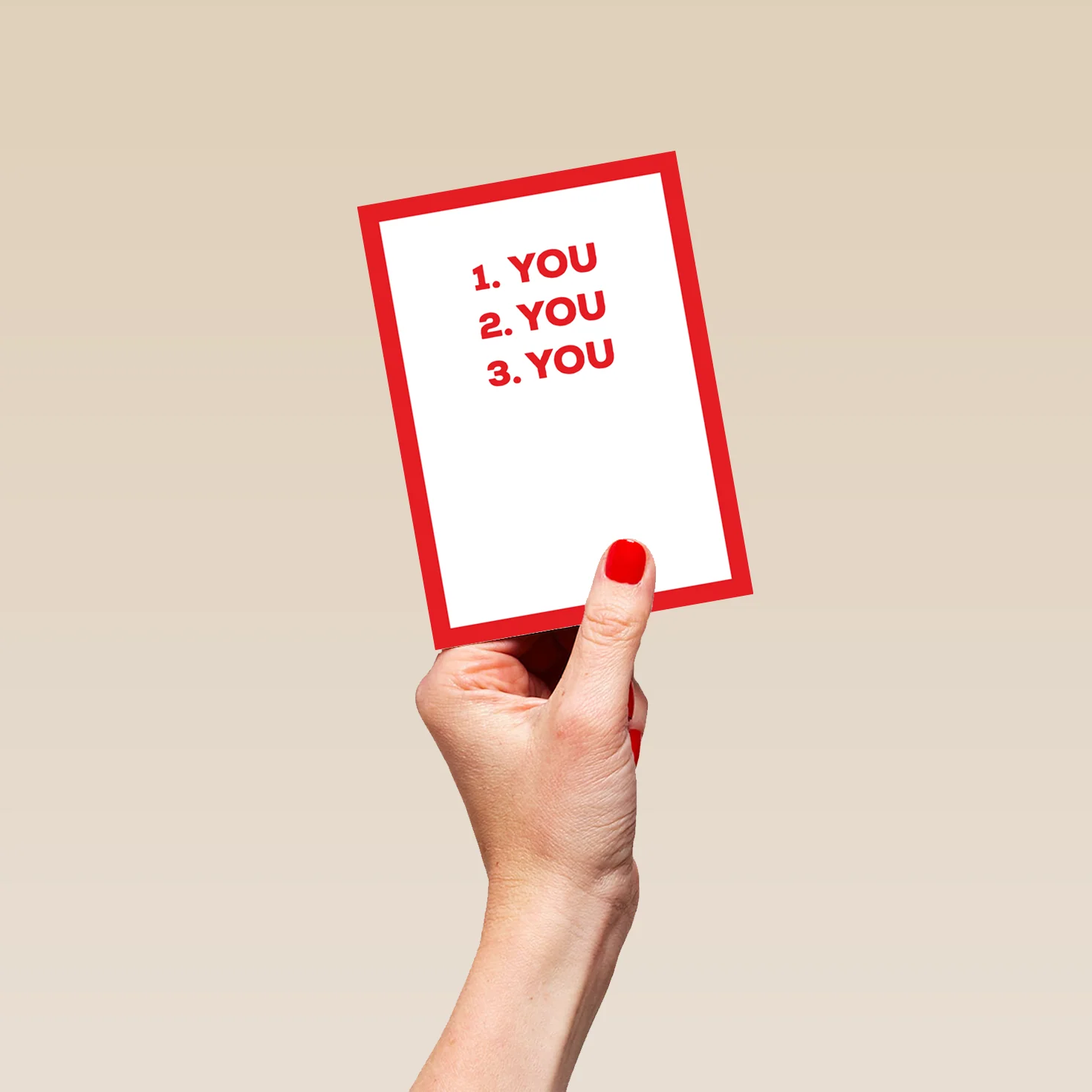 Personalised Funny '1. You 2. You. 3 You' Valentine's Day Card - Image 4