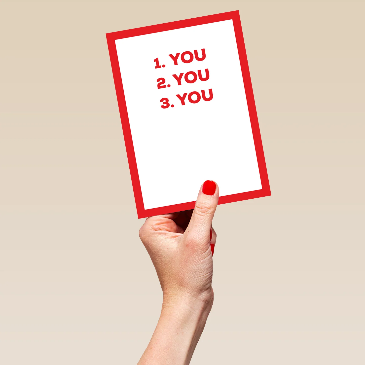 Personalised Funny '1. You 2. You. 3 You' Valentine's Day Card - Image 5