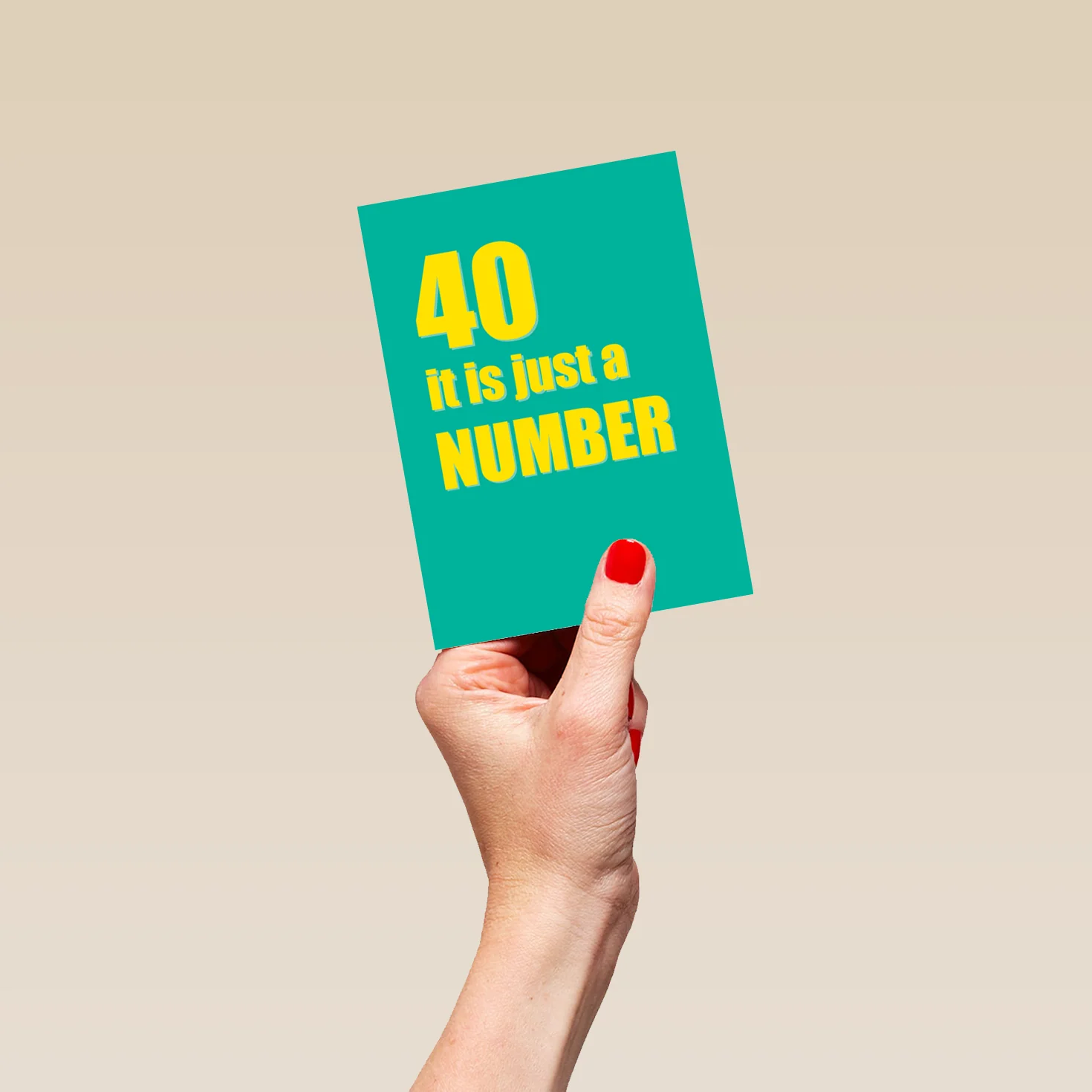 Personalised Funny 40 Is Just A Number Birthday Card - Image 4