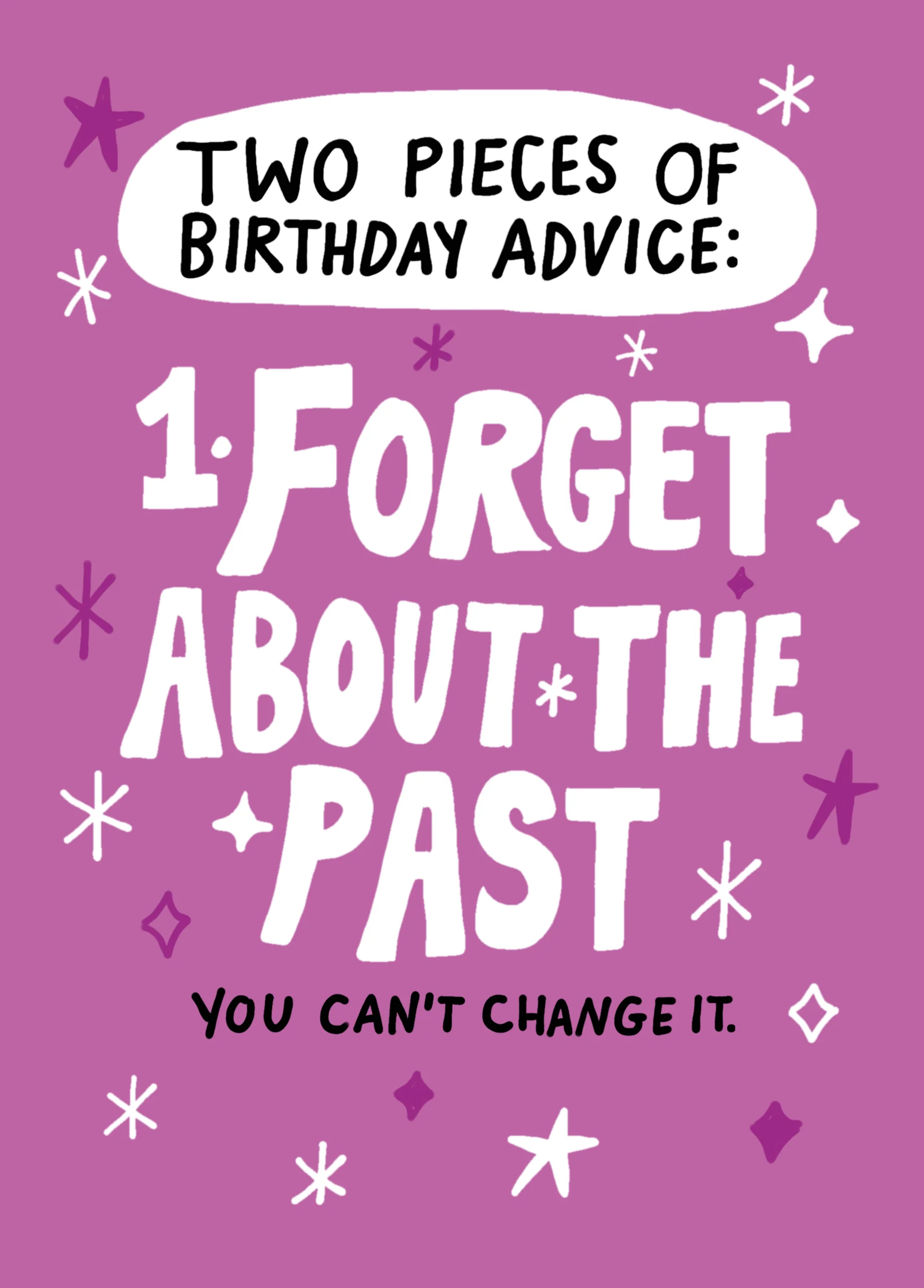 Personalised Funny Advice Birthday Card