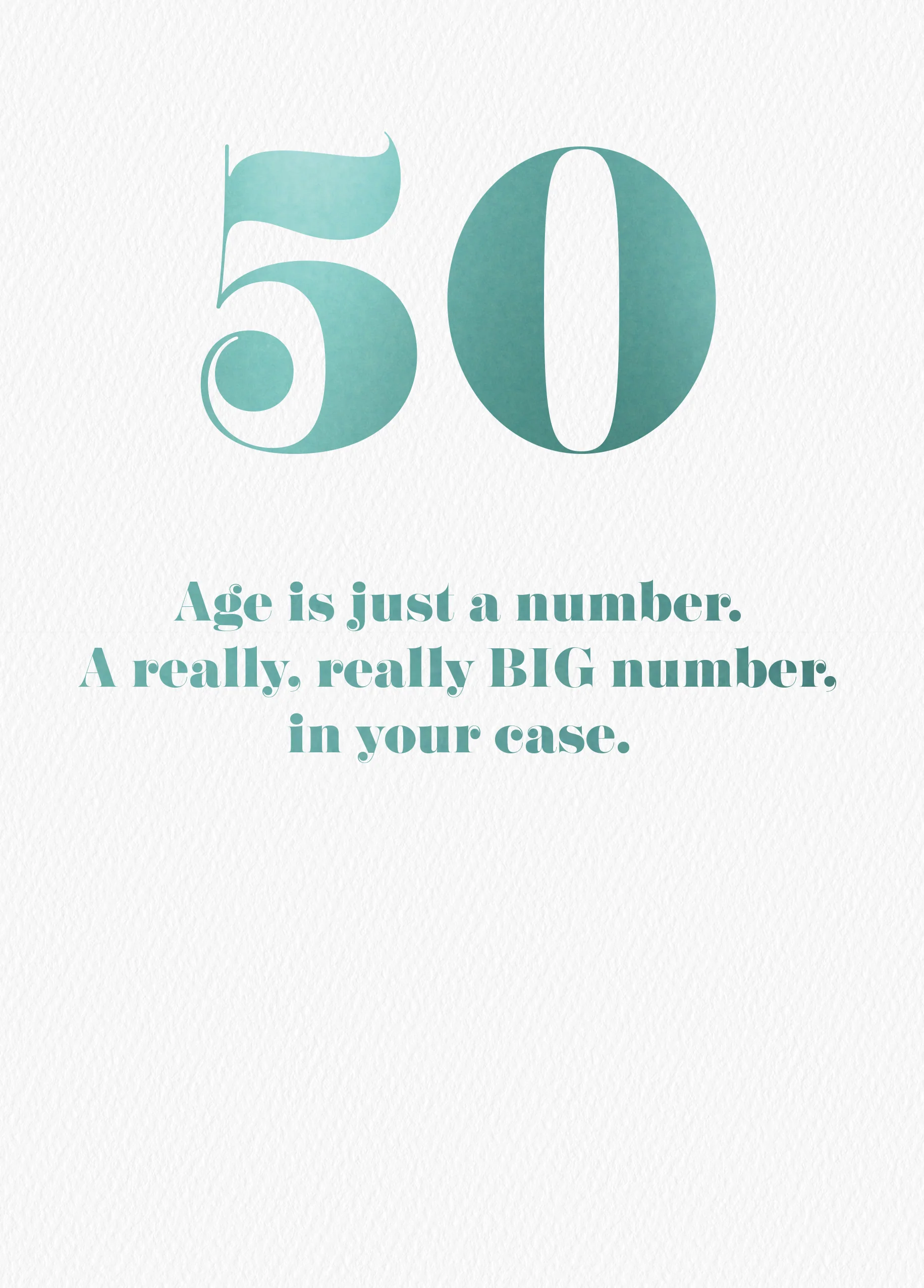 Personalised Funny Blue 50th Birthday Card