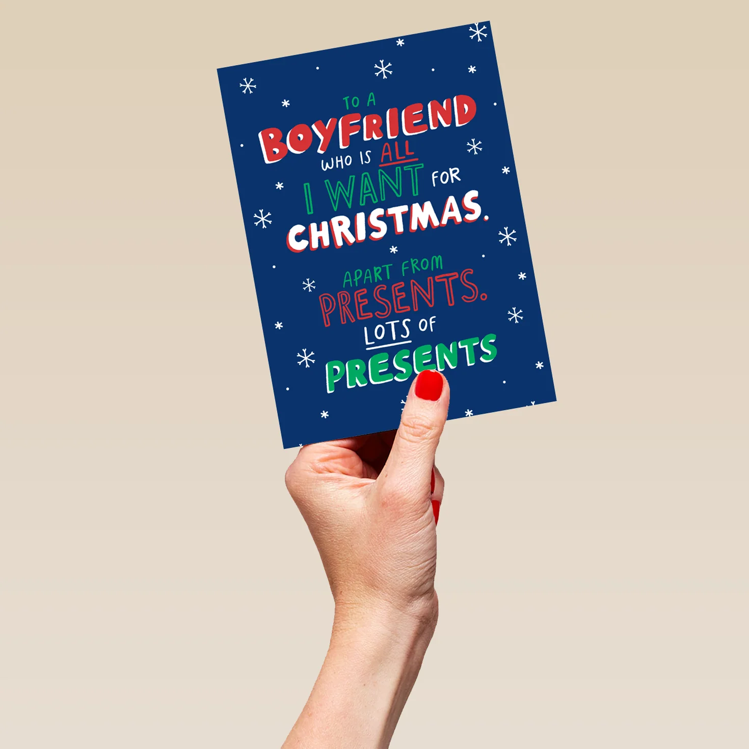 Personalised Funny Boyfriend Presents Christmas Card - Image 5