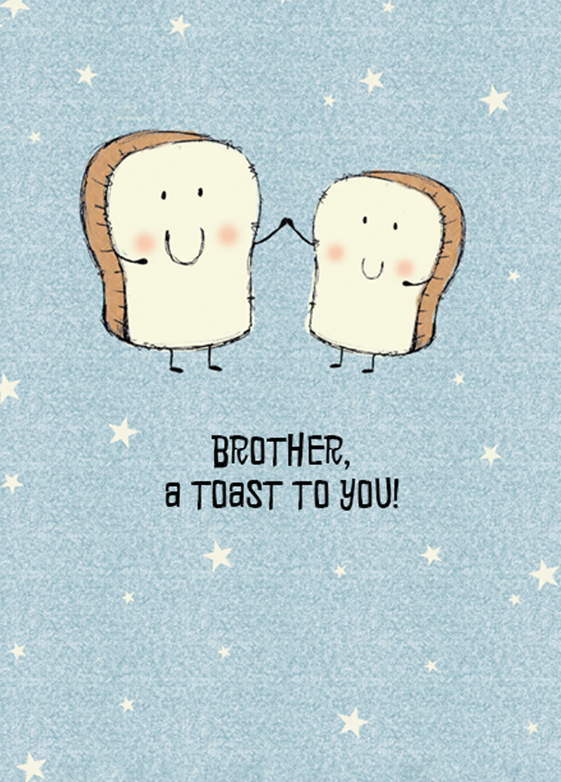 Personalised Funny Bread Brother Card