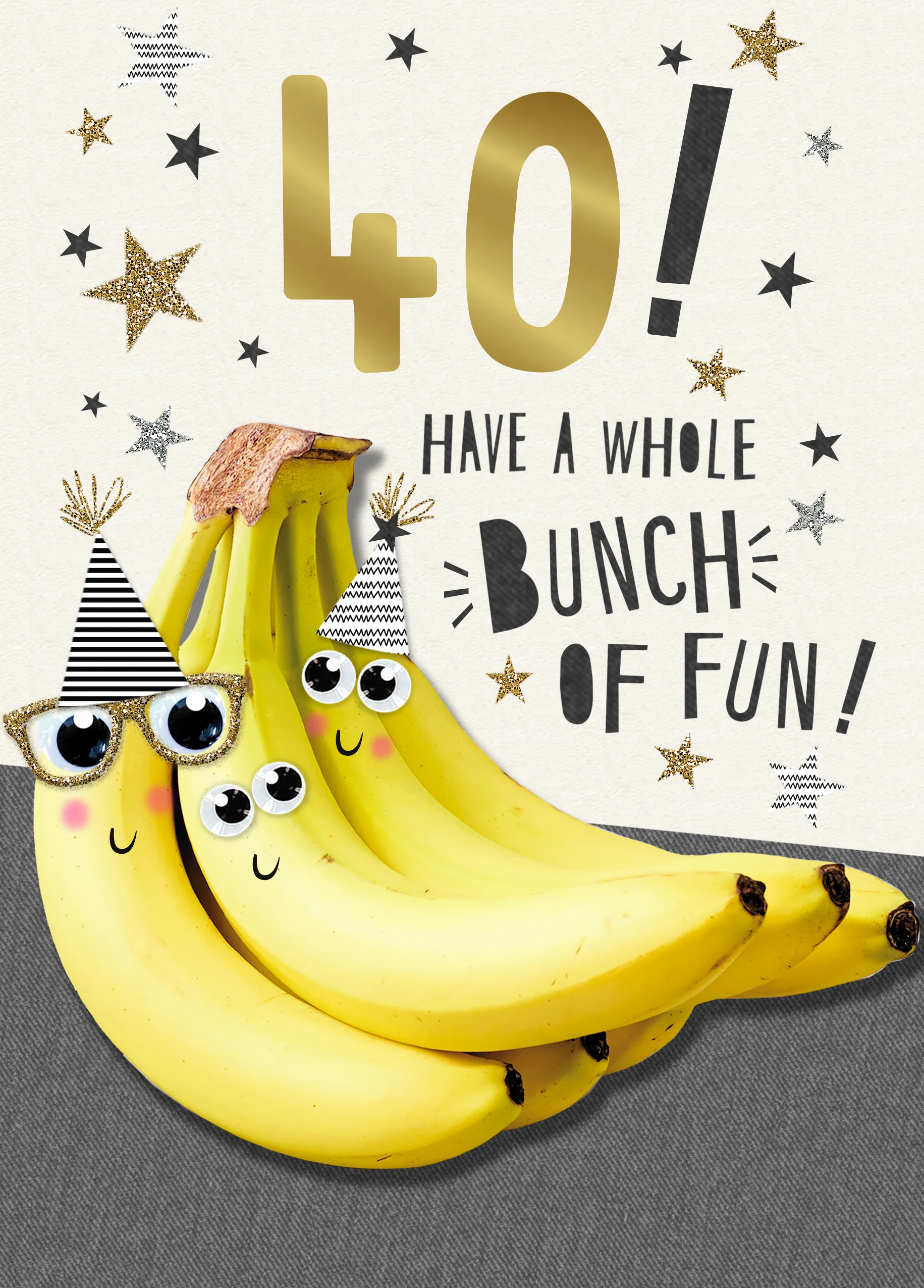 Personalised Funny Bunch Of Fun 40th Birthday Card