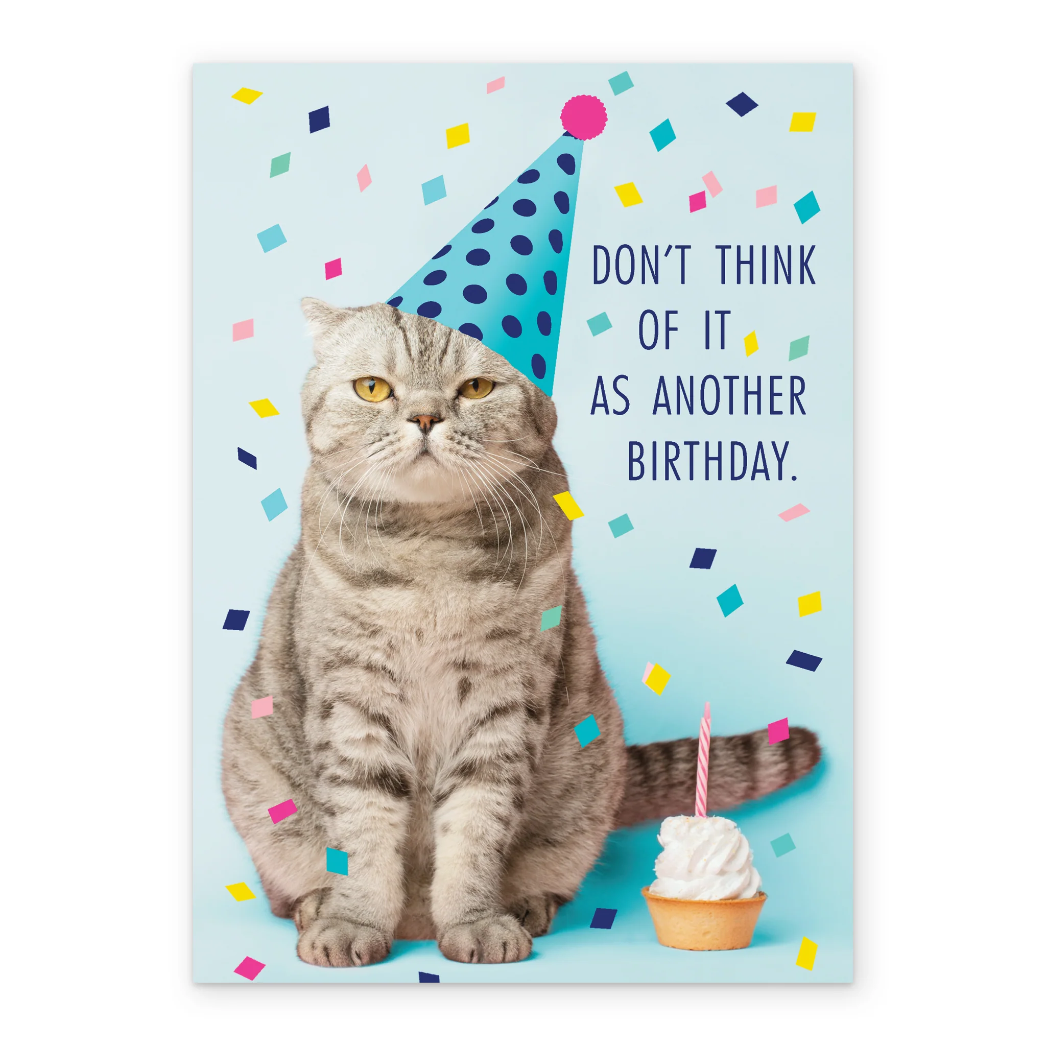 Personalised Funny Cat In Party Hat Birthday Card - Image 2