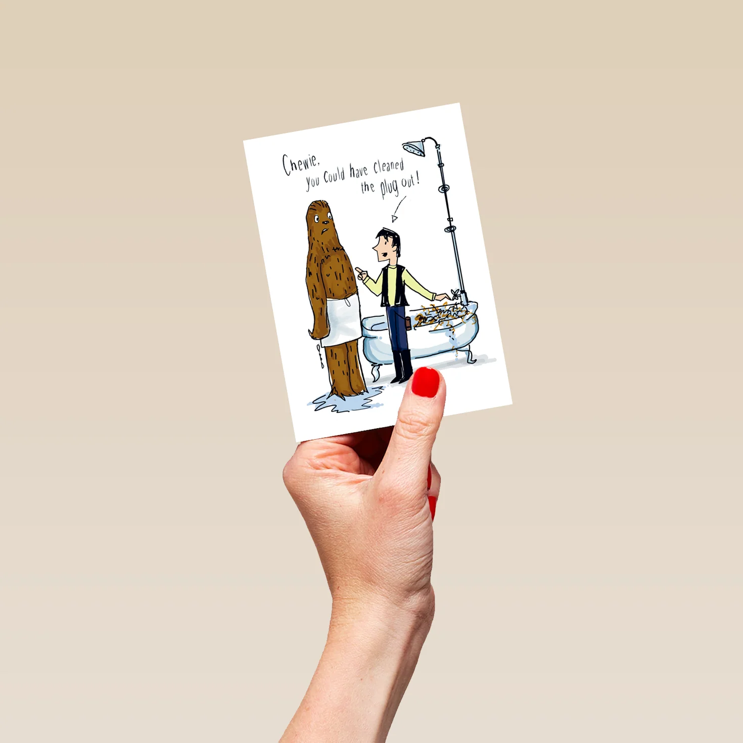 Personalised Funny Chewie Star Wars™ Birthday Card - Image 4