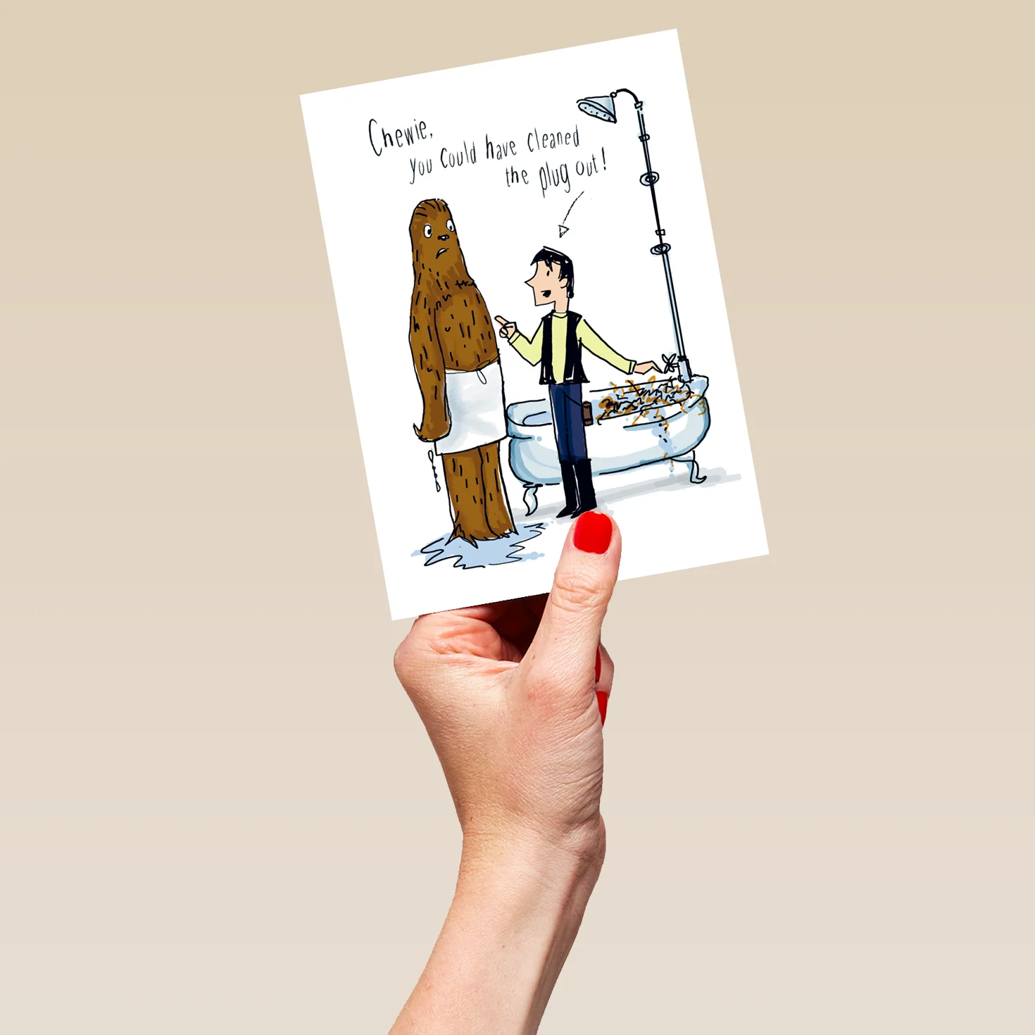 Personalised Funny Chewie Star Wars™ Birthday Card - Image 5