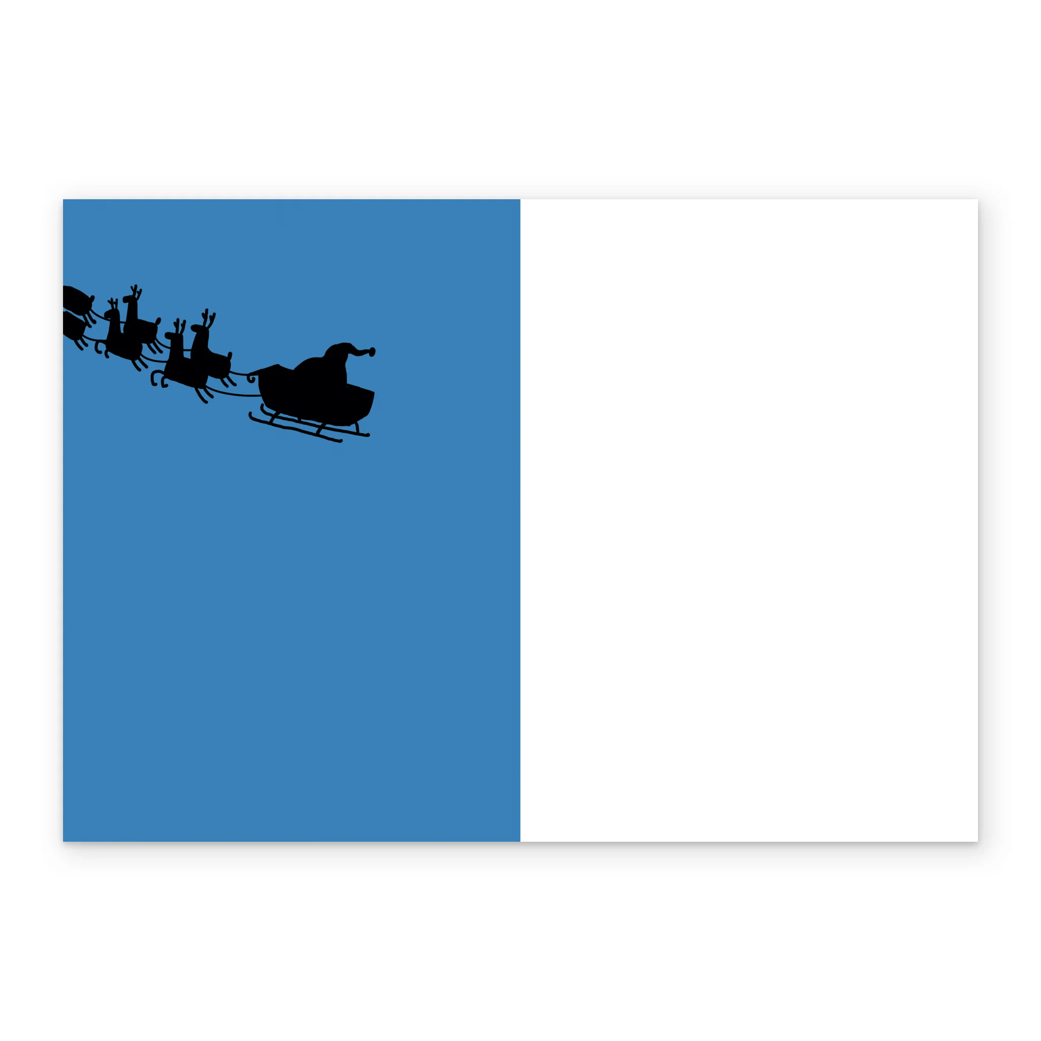 Personalised Funny Christmas Shoebox Cartoon Santa Uber Card - Image 3