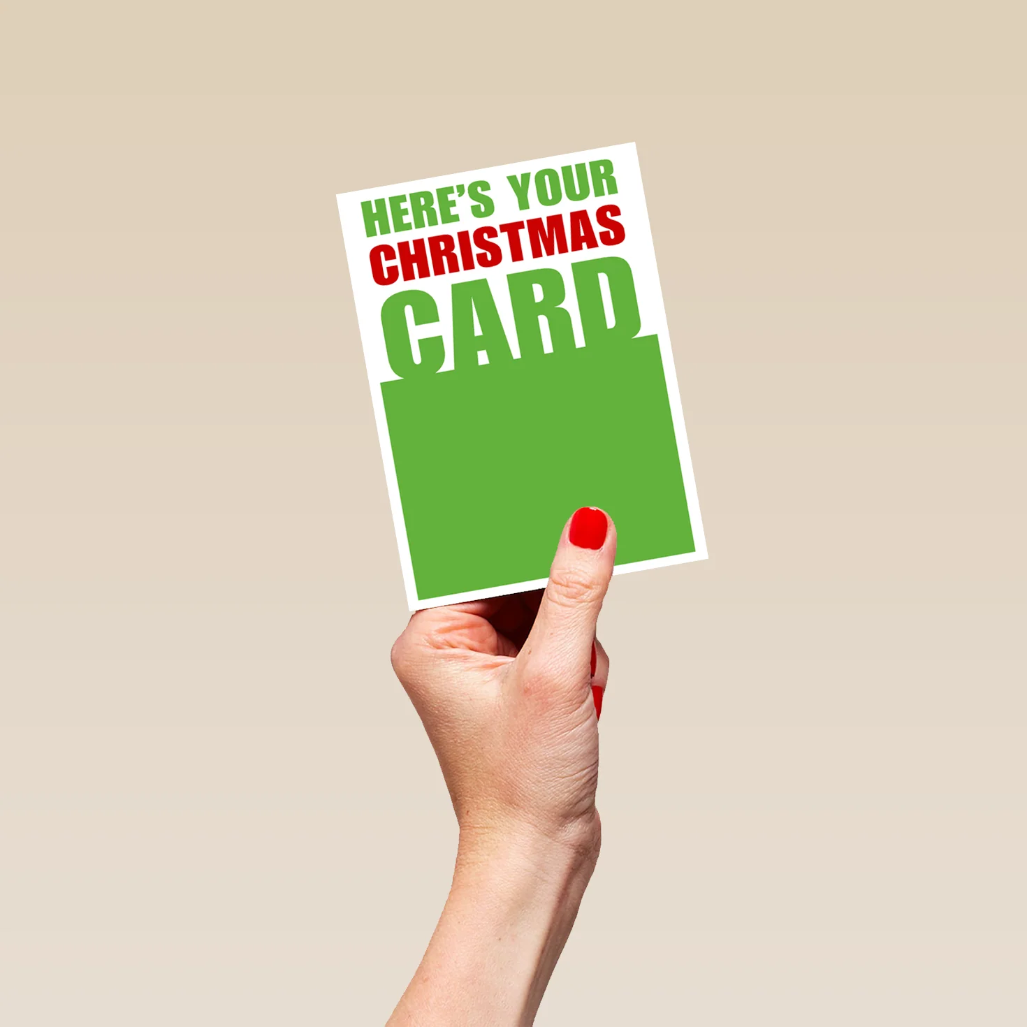 Personalised Funny Christmas Shoebox Here's Your Card - Image 4