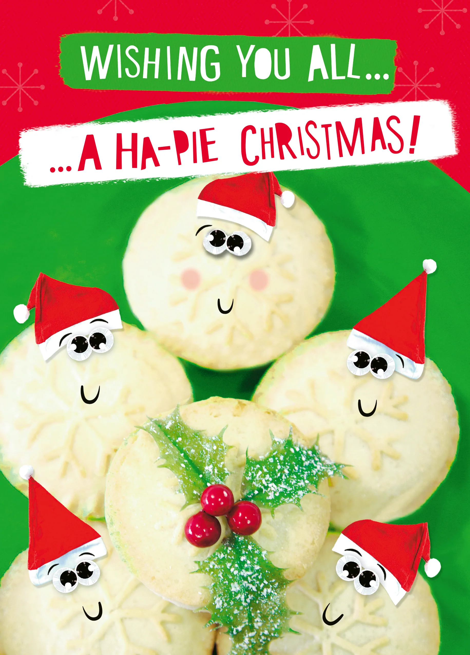 Personalised Funny Christmas To All Of You Family Mince Pies Card