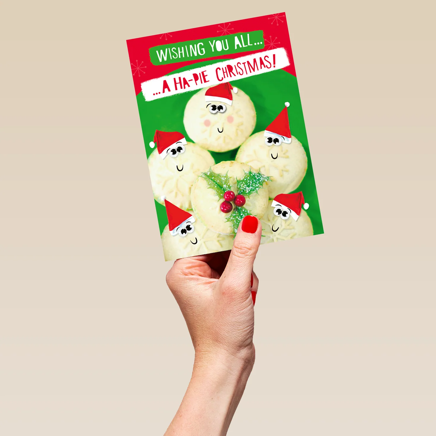 Personalised Funny Christmas To All Of You Family Mince Pies Card - Image 5