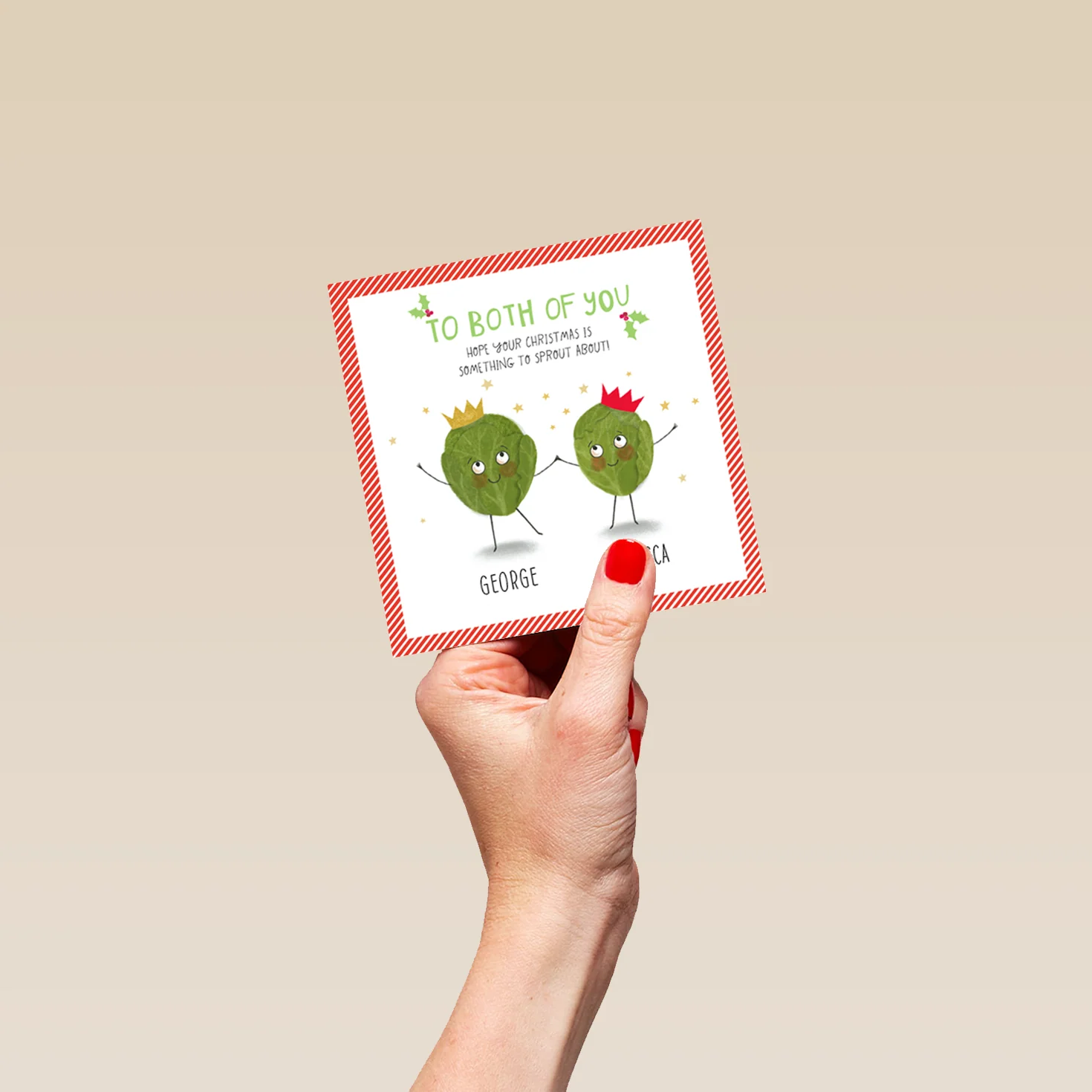 Personalised Funny Christmas To Both Sprouts Card - Image 4