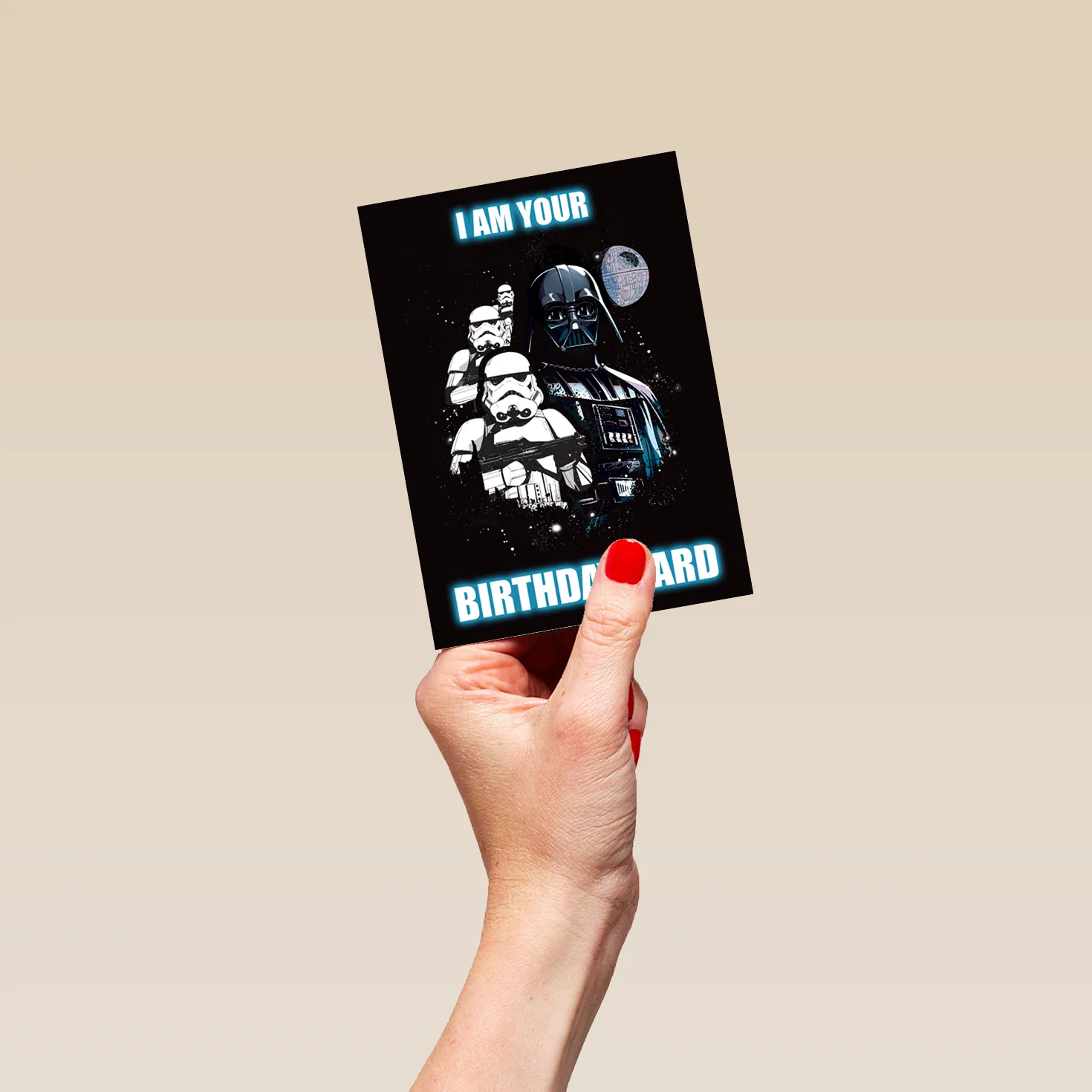 Personalised Funny Darth Vader & Stormtroopers Birthday Card - Image 4