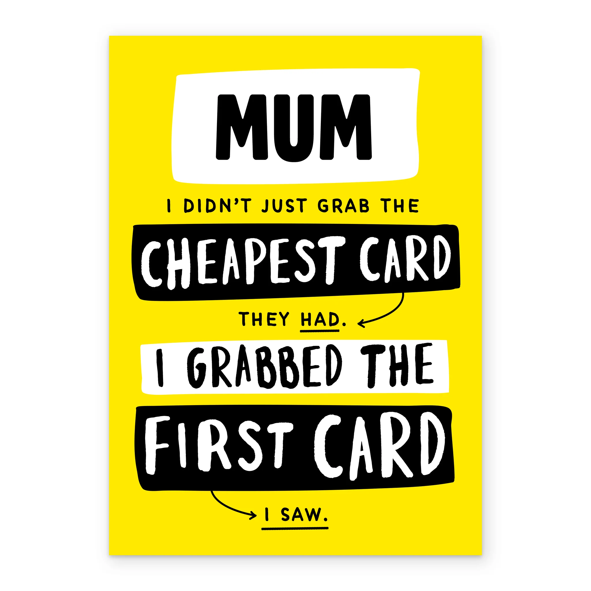Personalised Funny Didn't Grab Cheapest Mother's Day Card - Image 2