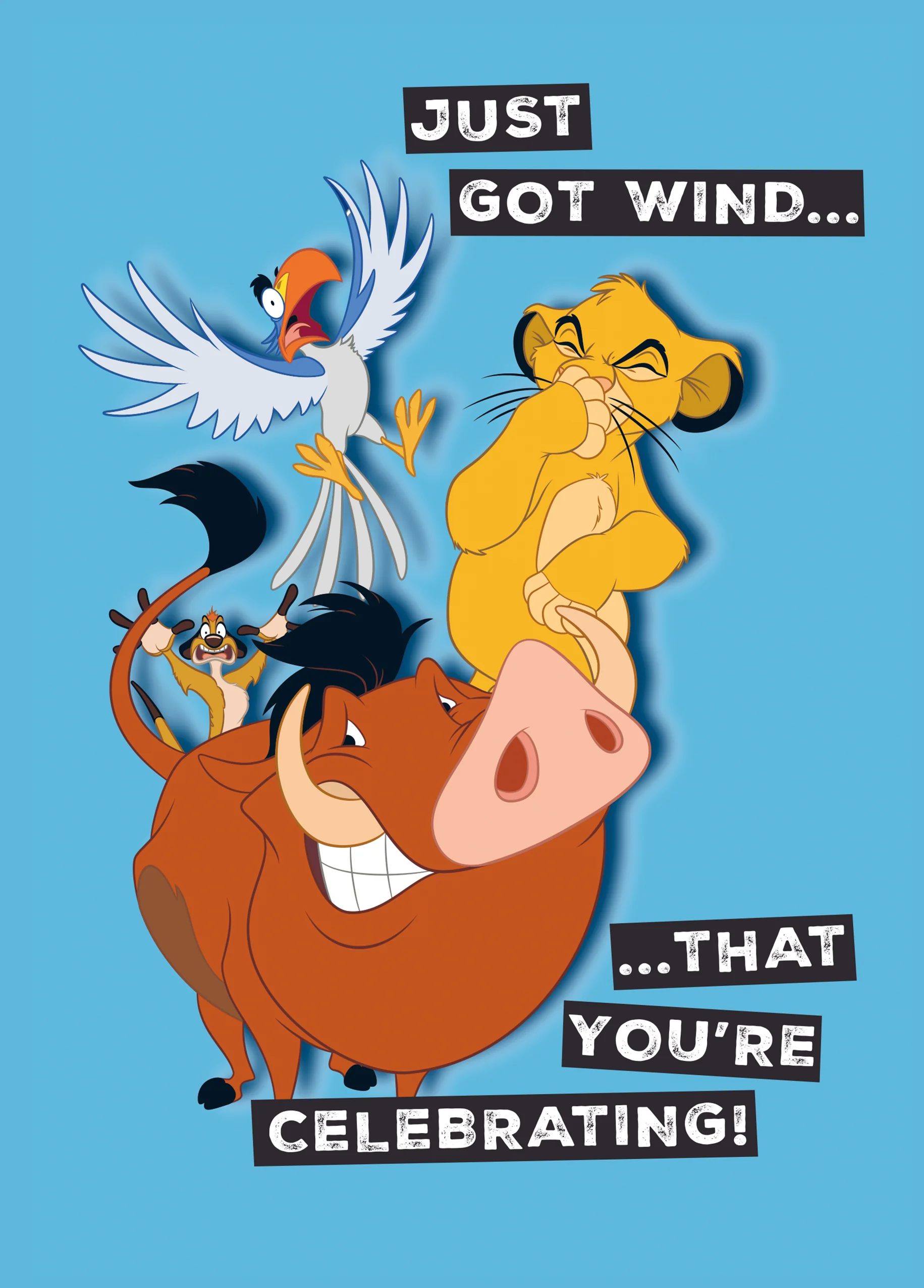 Personalised Funny Disney The Lion King Birthday Card