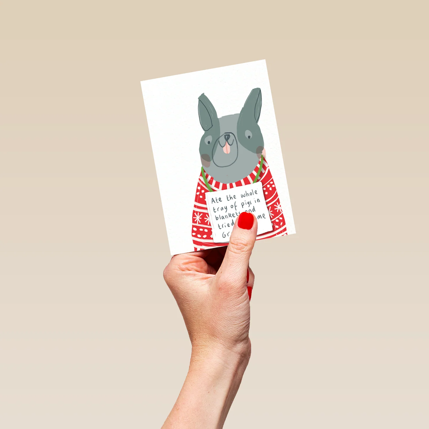 Personalised Funny Dog Shaming Christmas Card - Image 4
