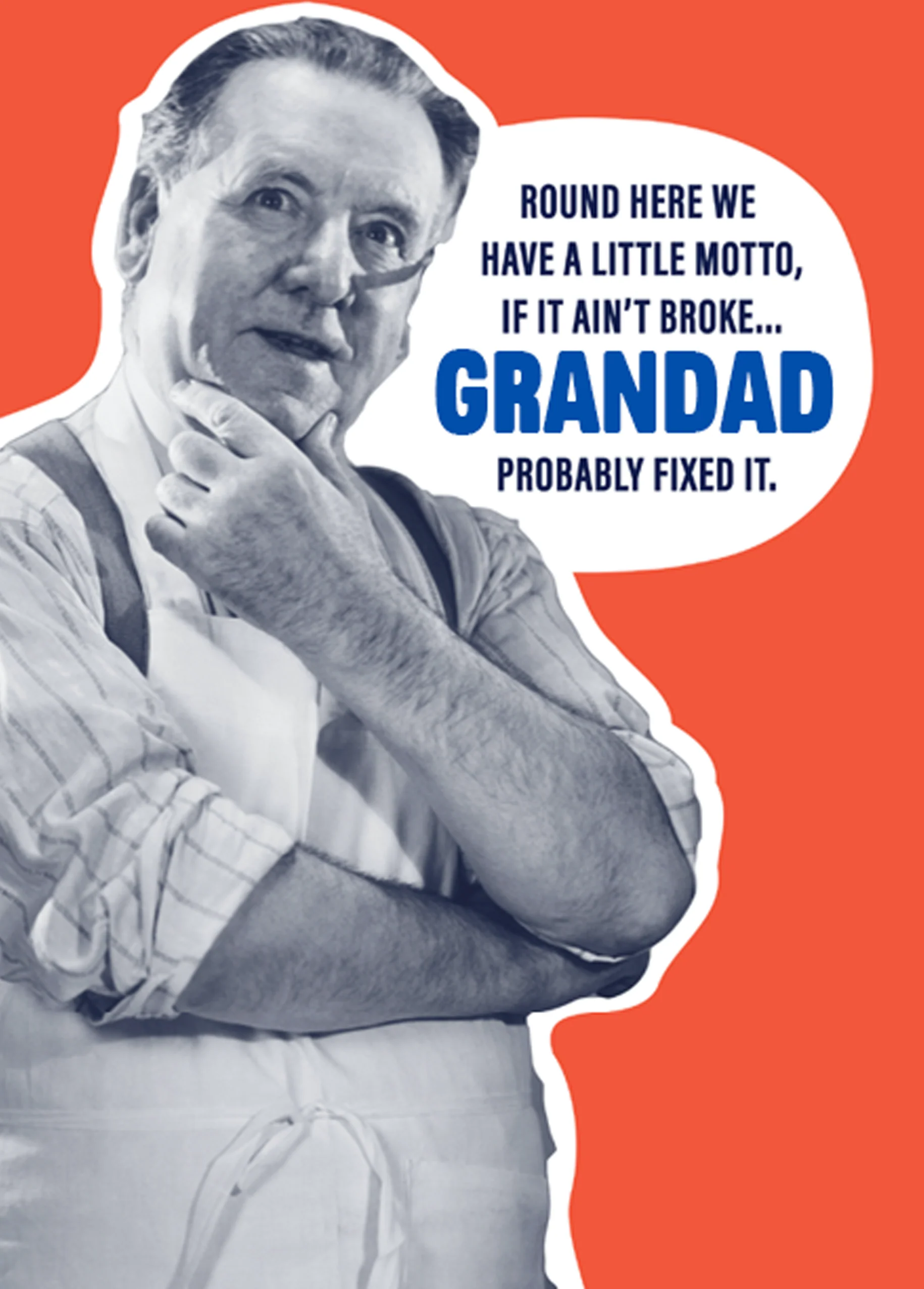 Personalised Funny Editable Father's Day Card For Grandad
